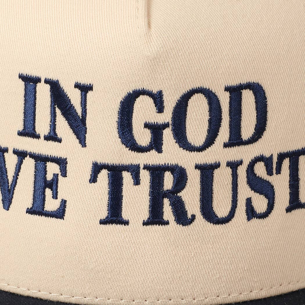 In God We Trust Embroidered Hat Hats + Bandanas