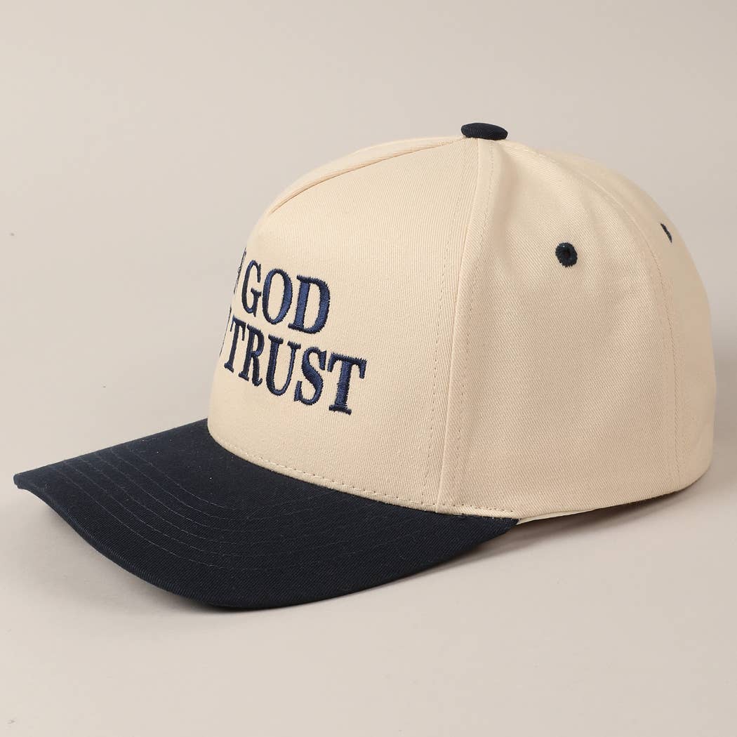 In God We Trust Embroidered Hat Hats + Bandanas