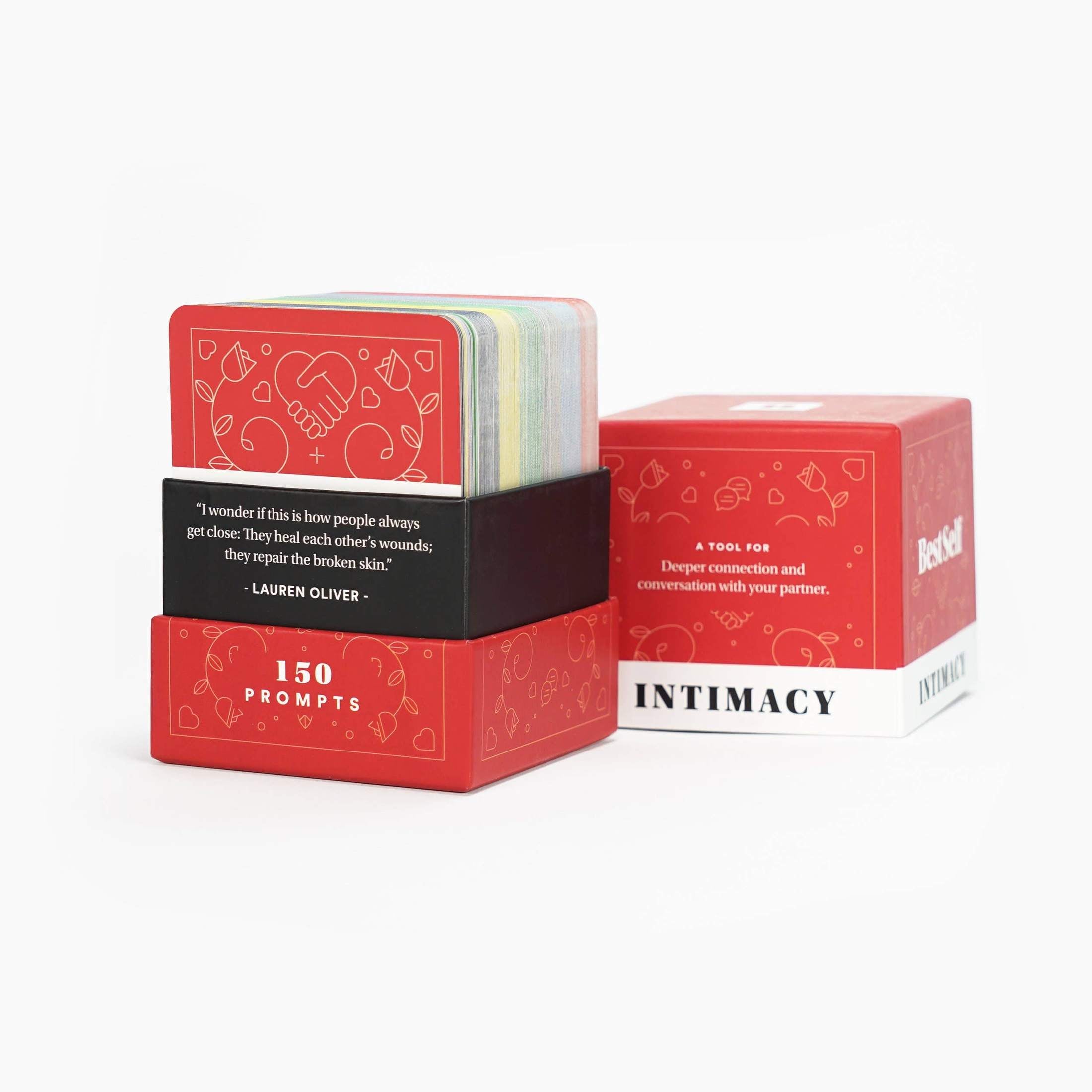 Intimacy Deck - 150 Engaging Conversation Cards for Couples Games + Playing Cards