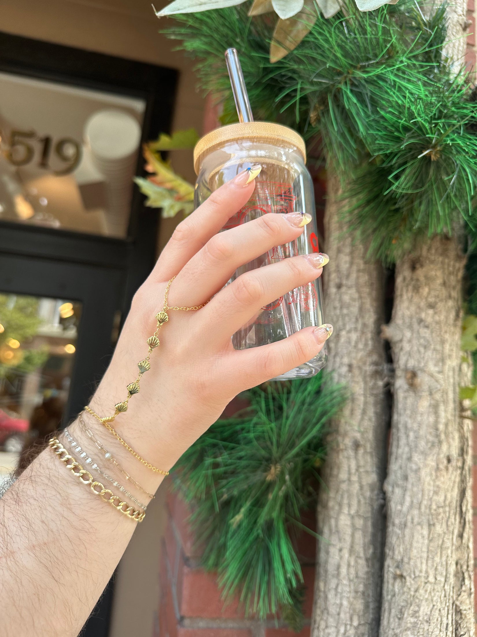 La Mer Scallop Hand Chain Bracelets + Anklets
