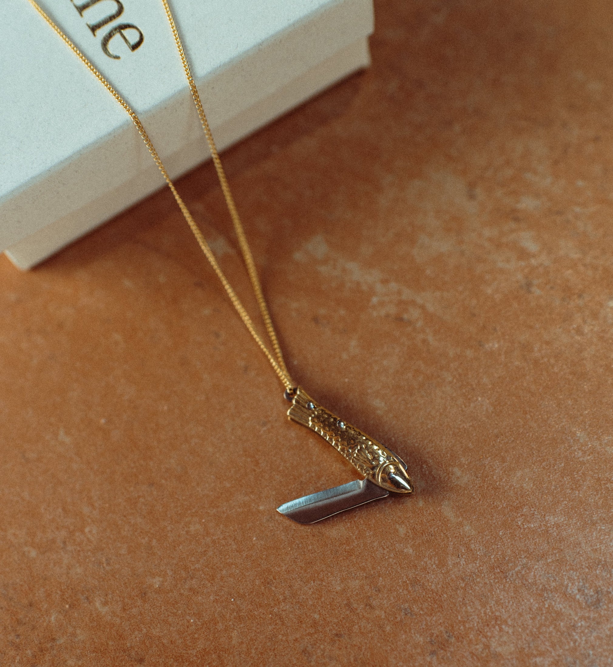 La Sardine Pocket Knife Necklace Necklaces