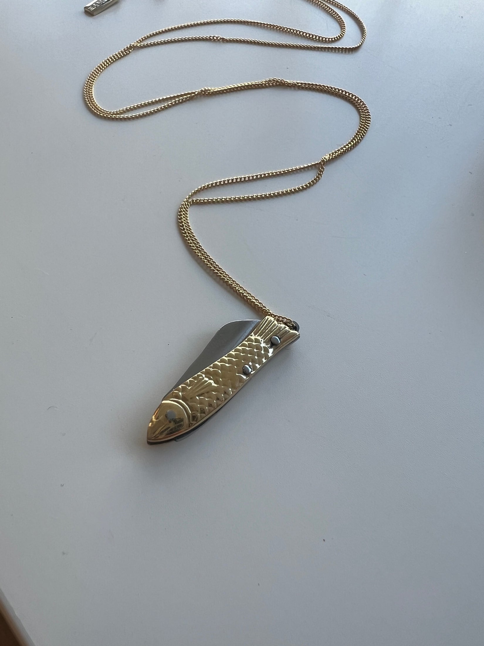 La Sardine Pocket Knife Necklace Necklaces