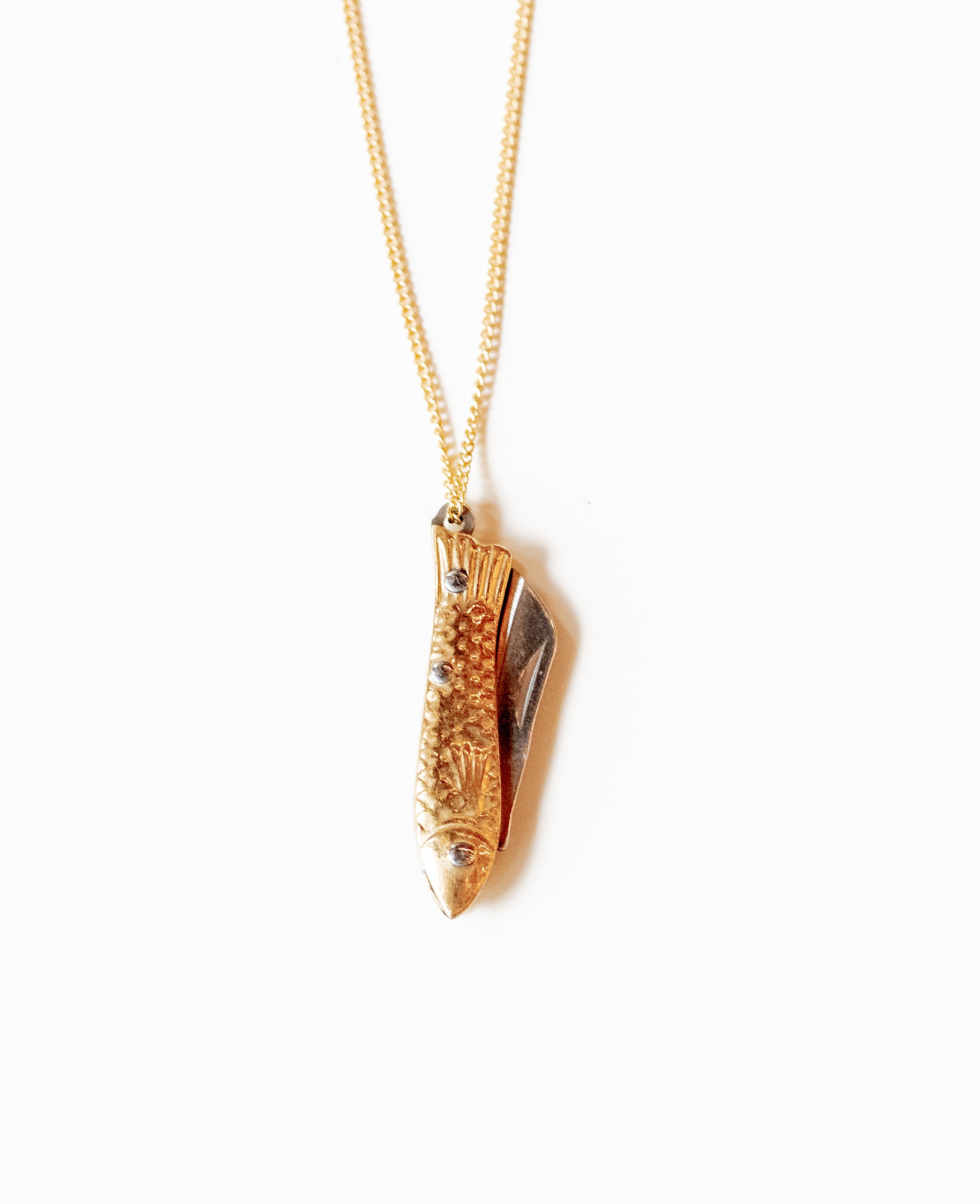 La Sardine Pocket Knife Necklace Necklaces