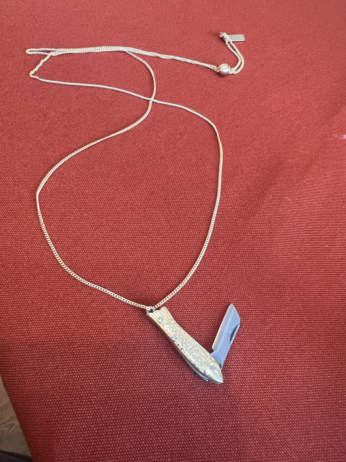 La Sardine Pocket Knife Necklace Necklaces