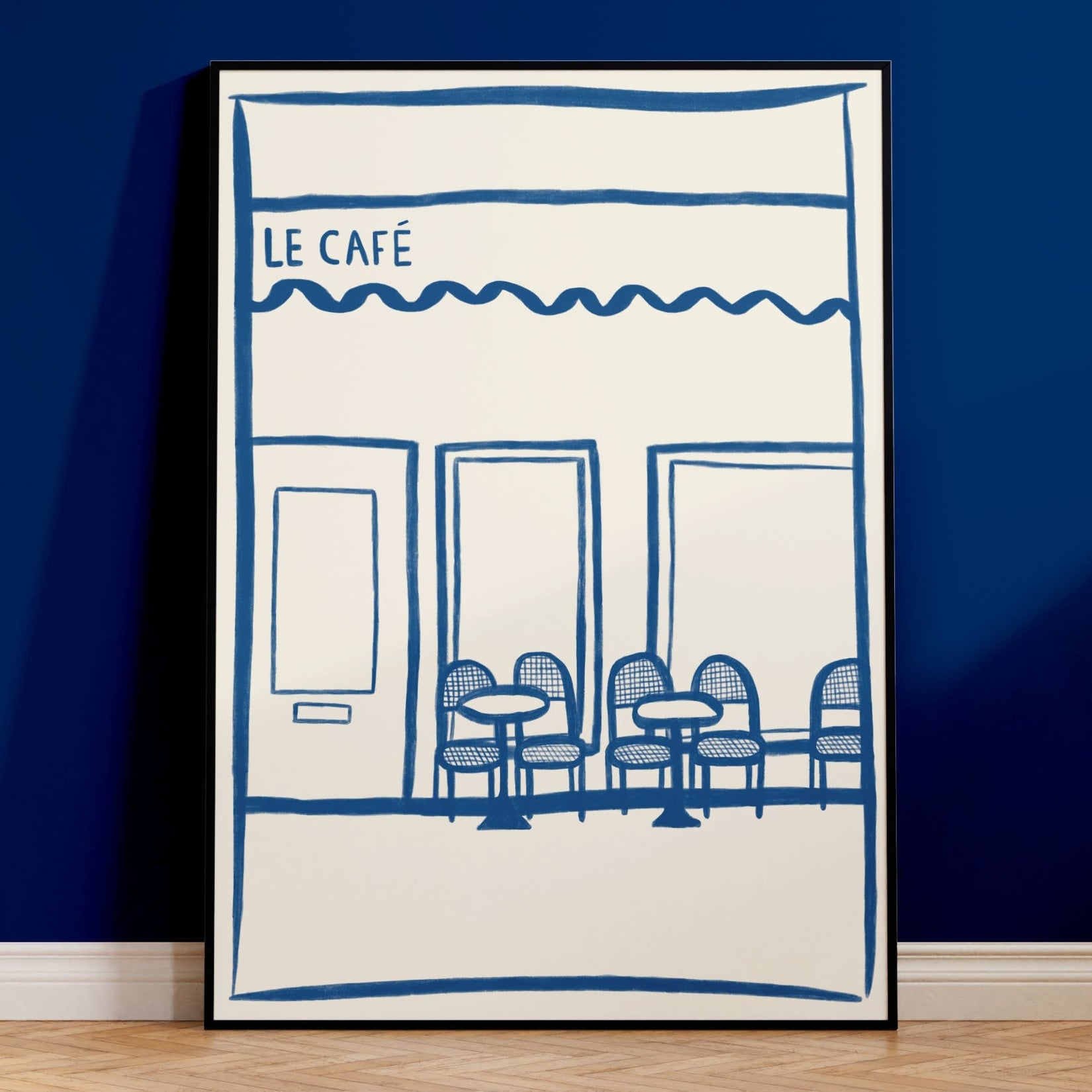 Le French Cafe Print: A4 Home Decor