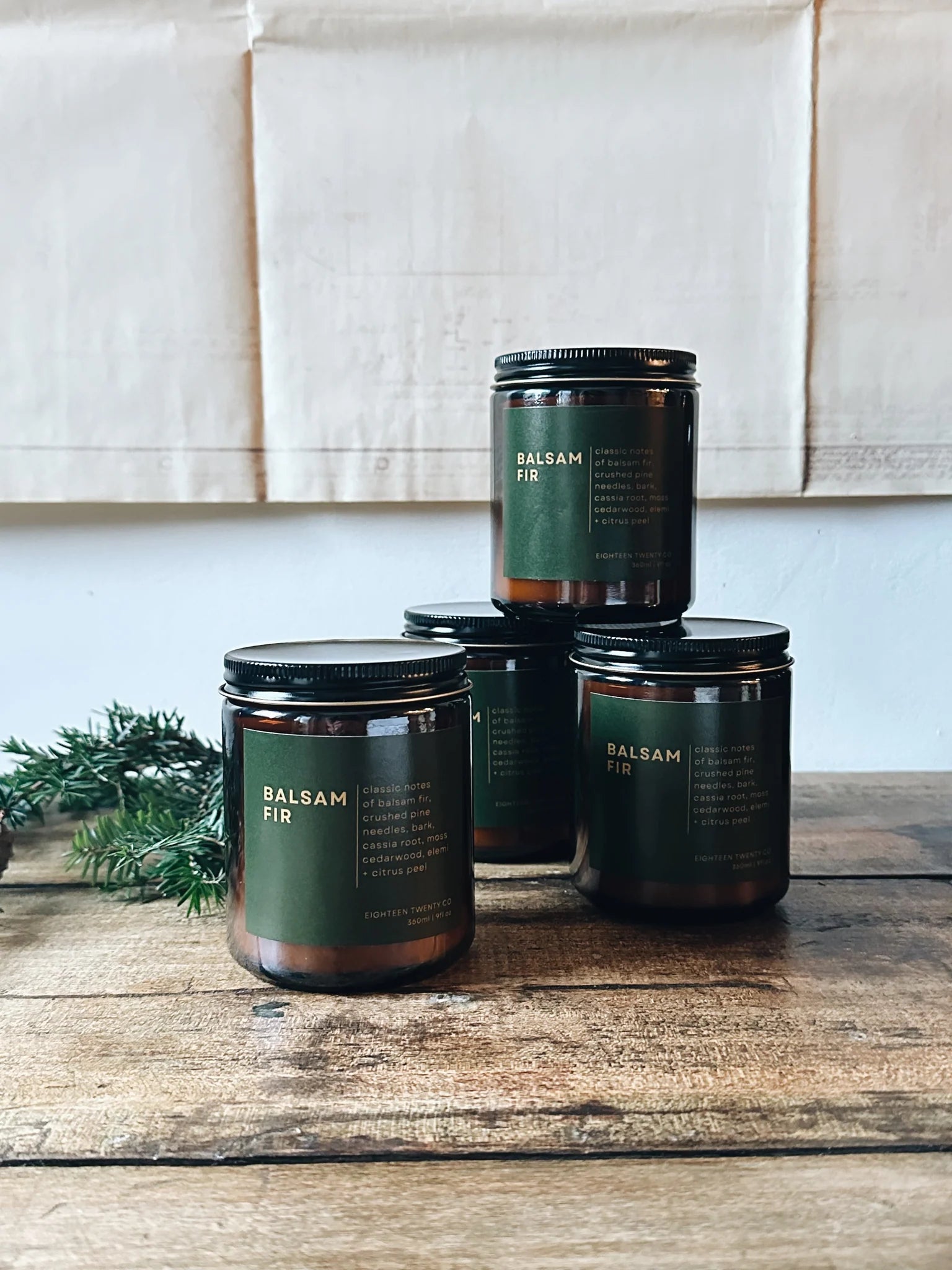 Limited Edition Seasonal Candle - Balsam Fir. Candles + Incense