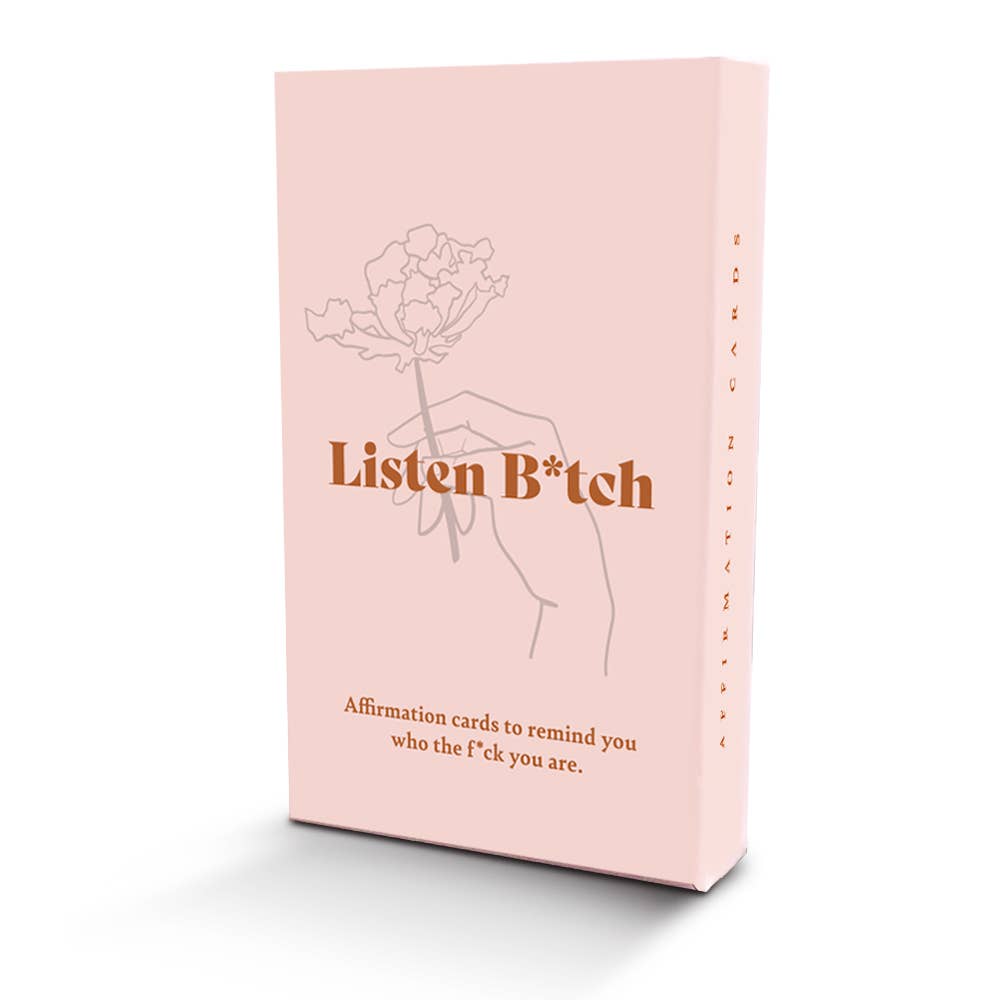 Listen B*tch Affirmation Cards Games + Playing Cards