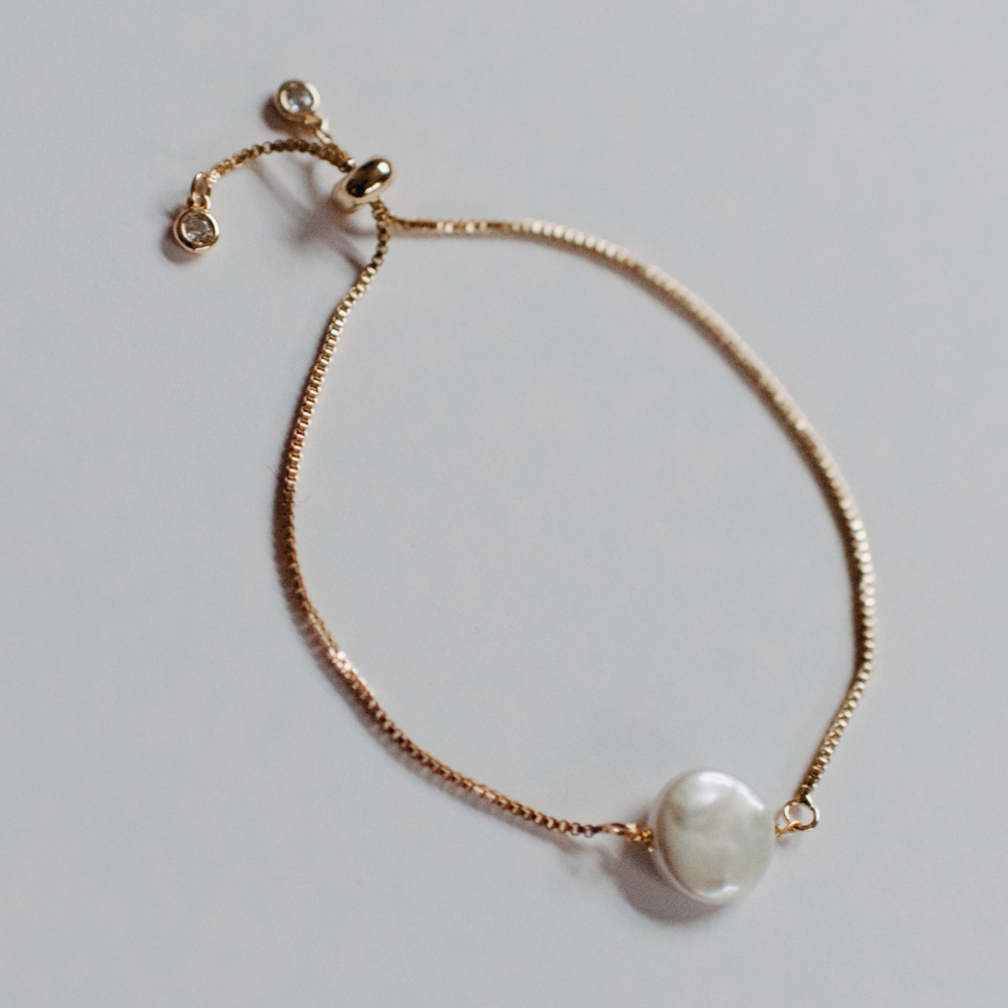 Lucy Adjustable Pearl Bracelet Bracelets + Anklets