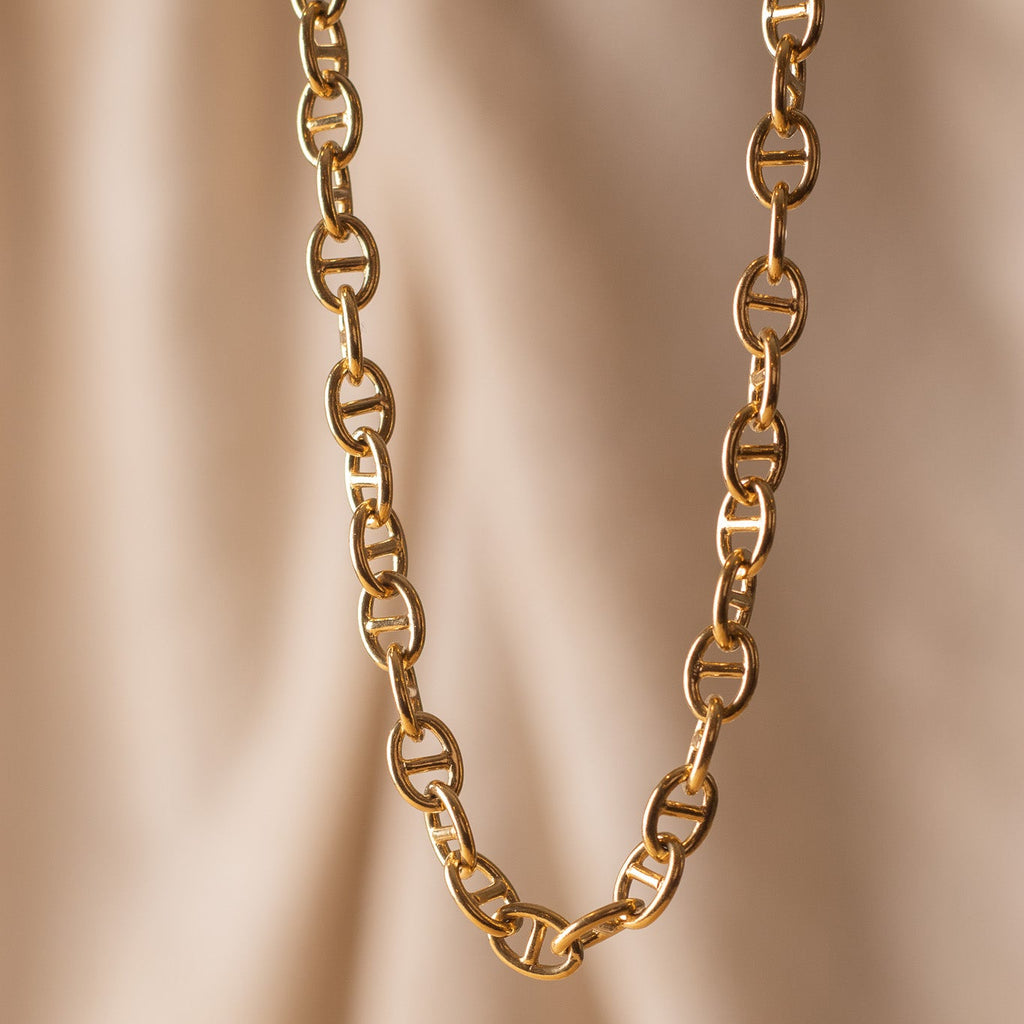Seamer Chain 18k Gold Filled Maritime Mariner Chain