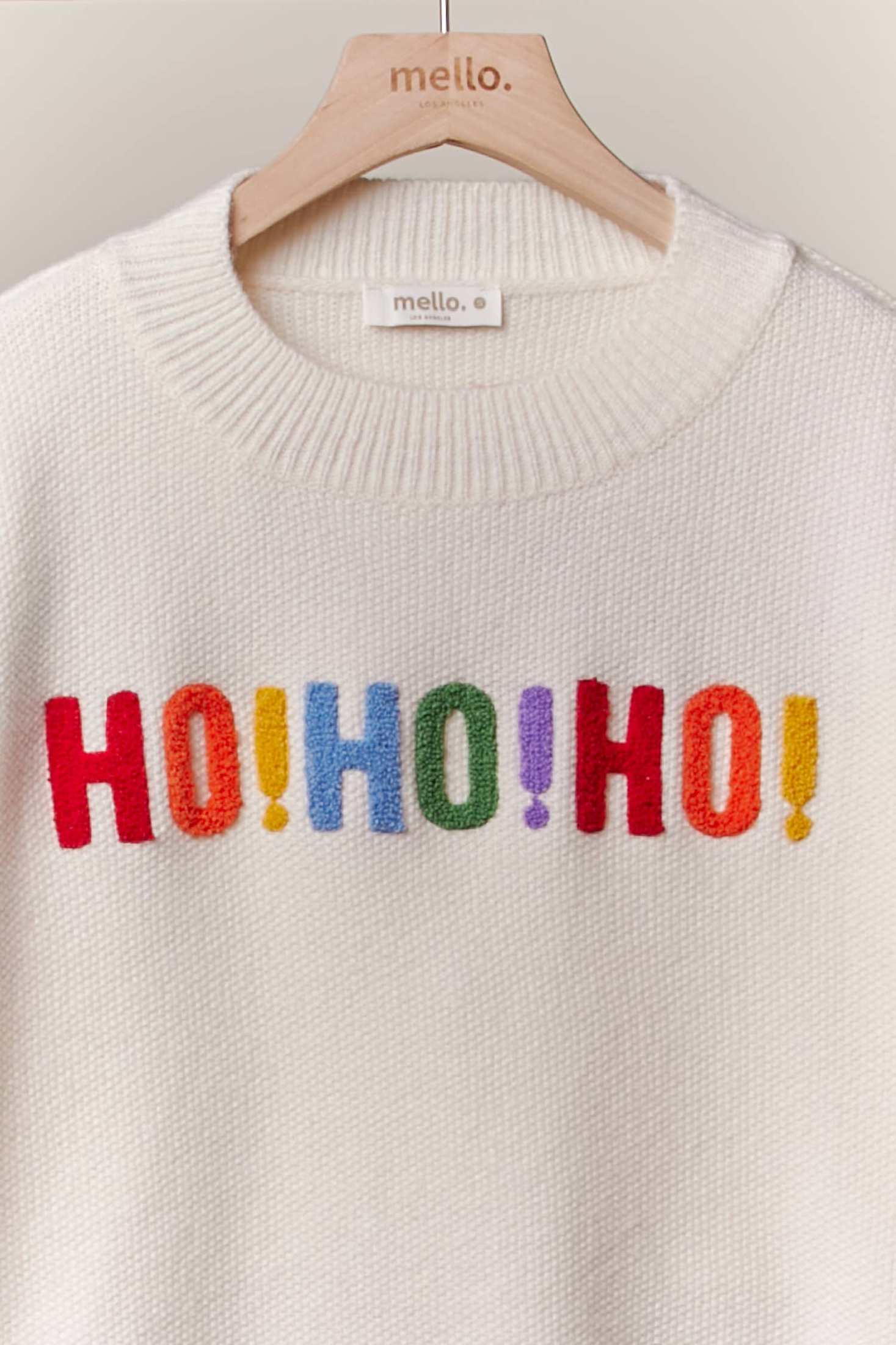 Mello. - OVERSIZE Christmas Sweater with Lettering 