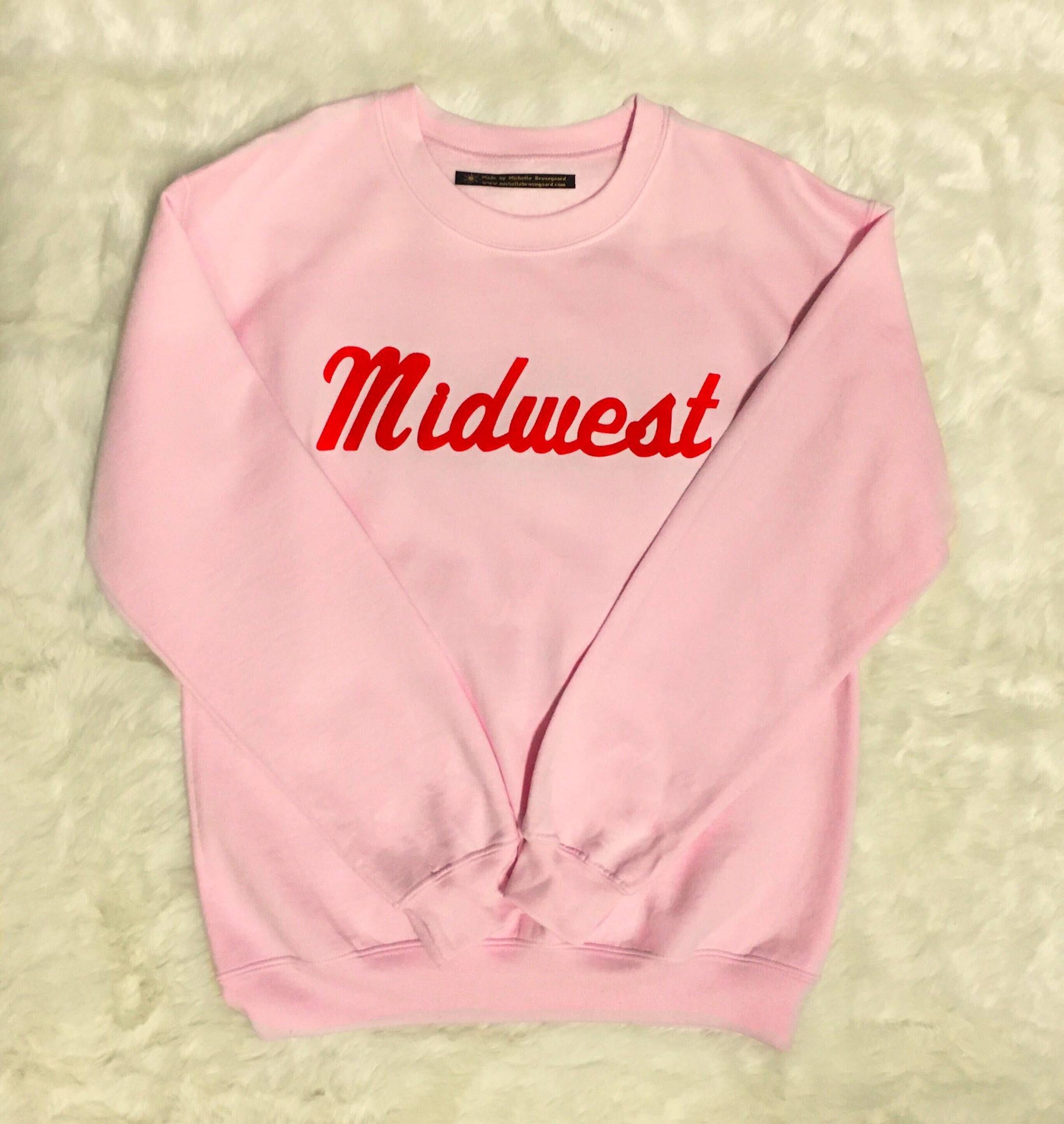 Midwest Unisex Flock Sweatshirt - Pink Edition Sweatshirts