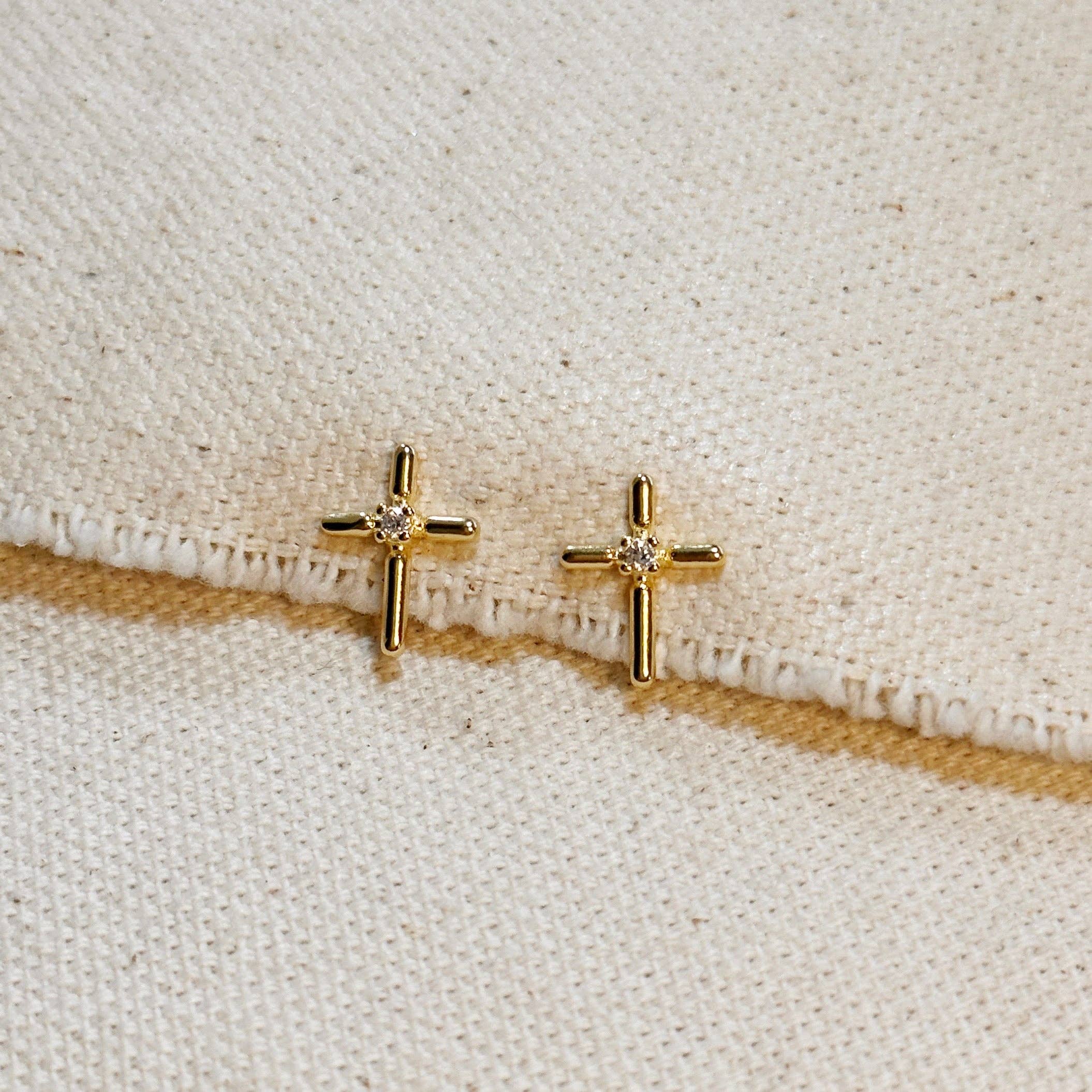 Mini Cross Stud Earrings Earrings