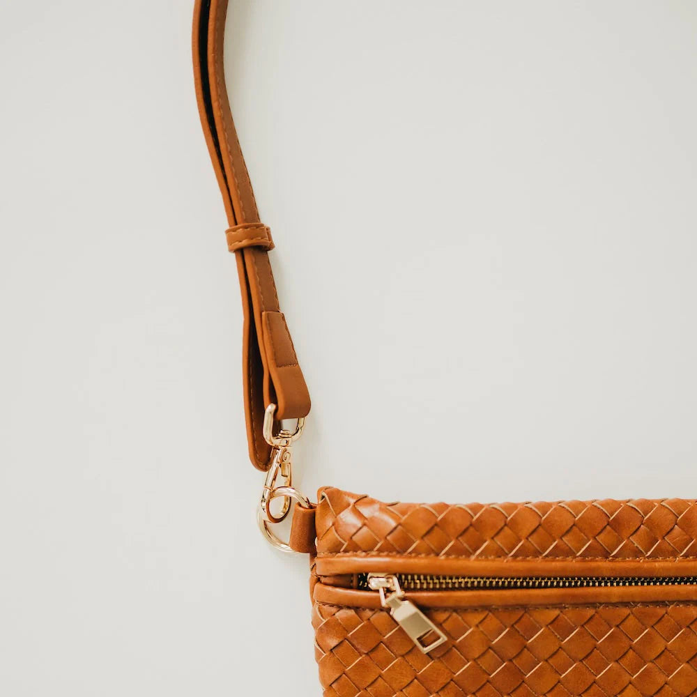 Minimalist Vegan Leather Crossbody Strap Bags + Pouches