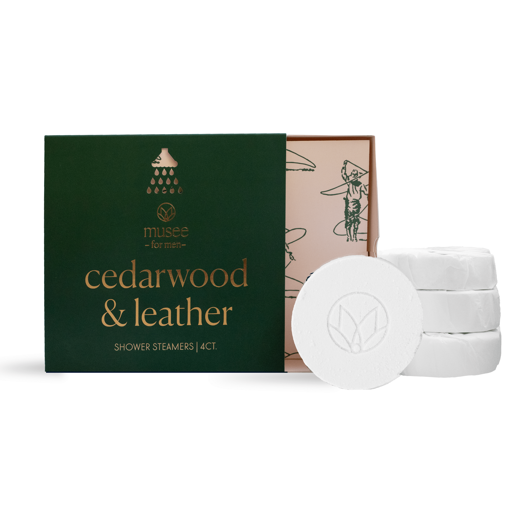 Musee - Cedarwood & Leather Shower Steamers 