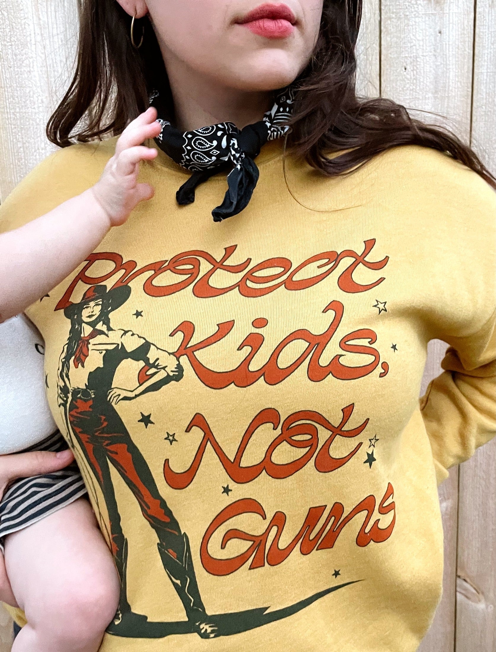 NEW!! Protect Kids Not Guns Crew Neck Sweatshirt Sweatshirts