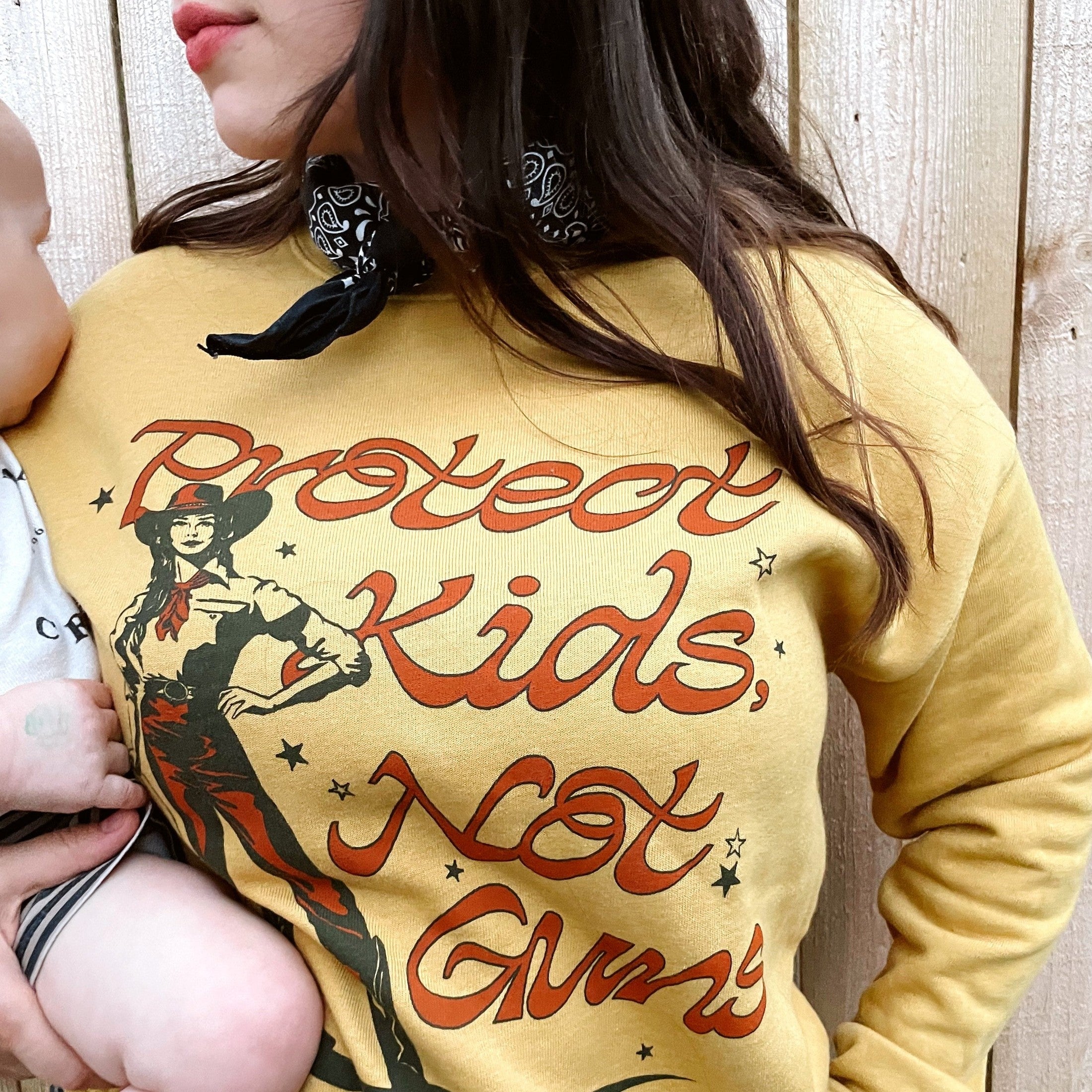 NEW!! Protect Kids Not Guns Crew Neck Sweatshirt Sweatshirts