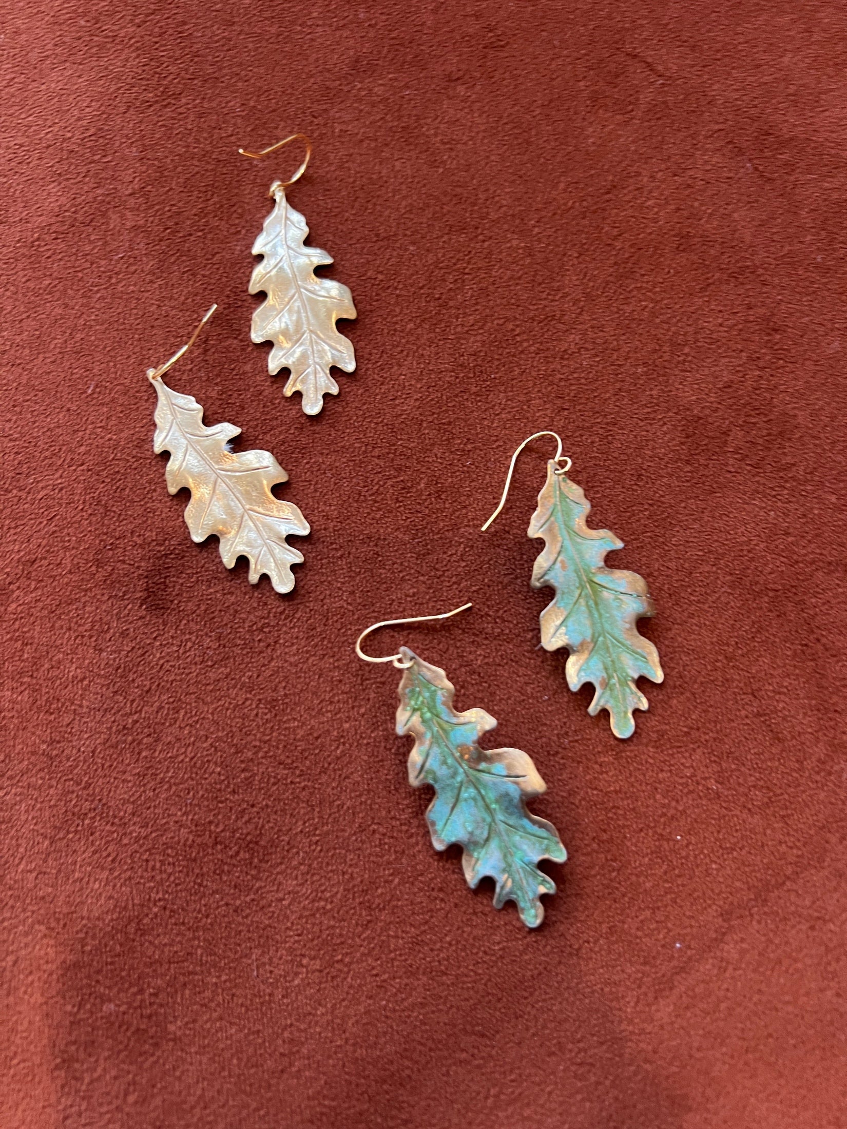 Oak Leaves Earrings Earrings