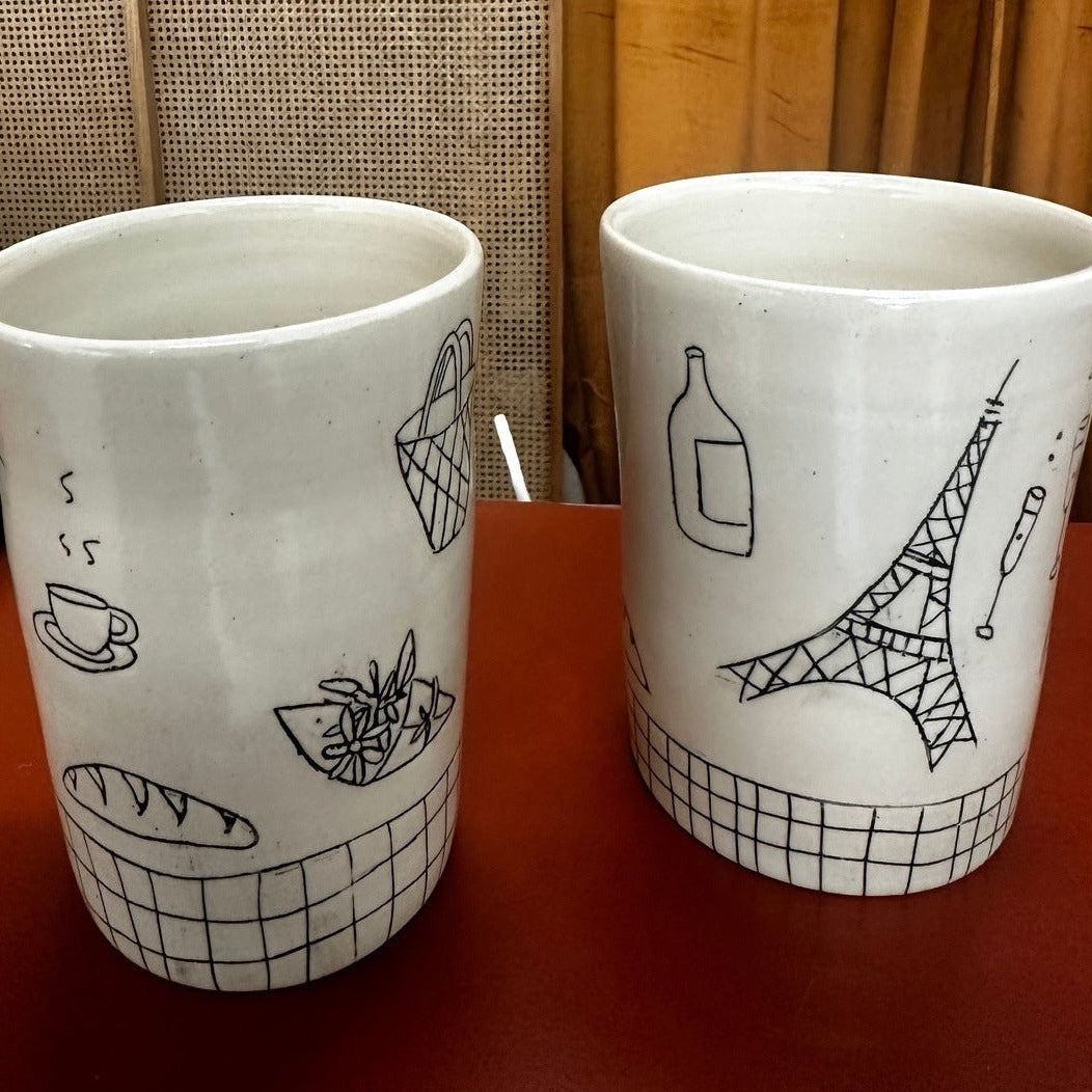 Paris Icon Ceramic Tumbler Kitchen + Drinkware