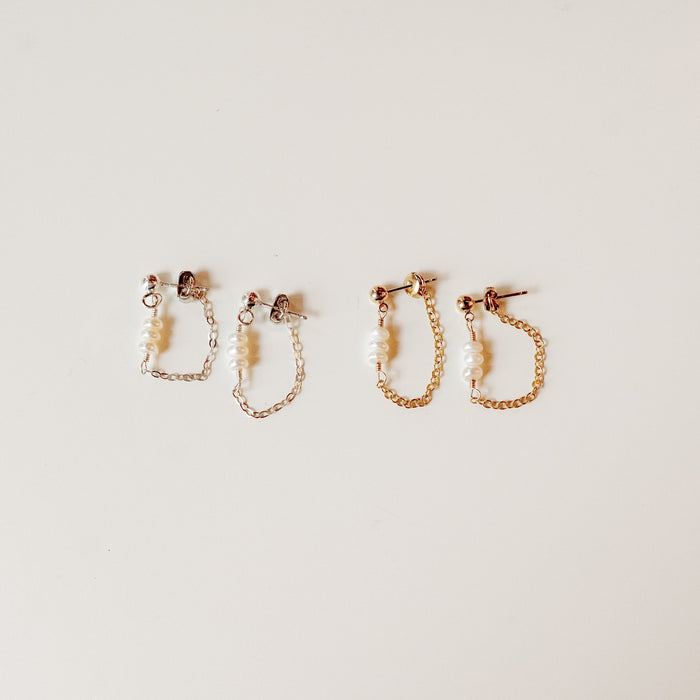 Pearl Chain Earring