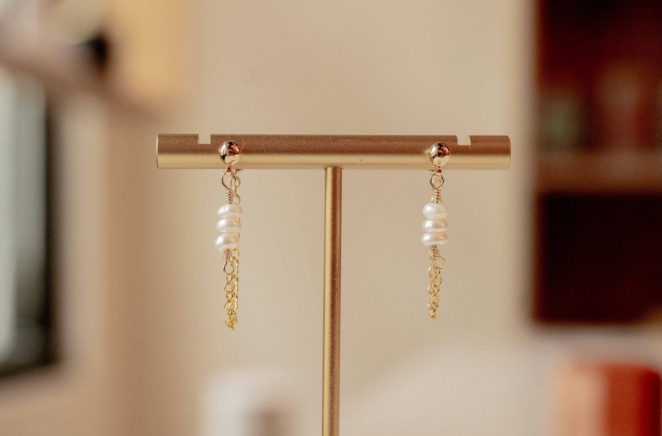 Pearl Chain Earring Earrings