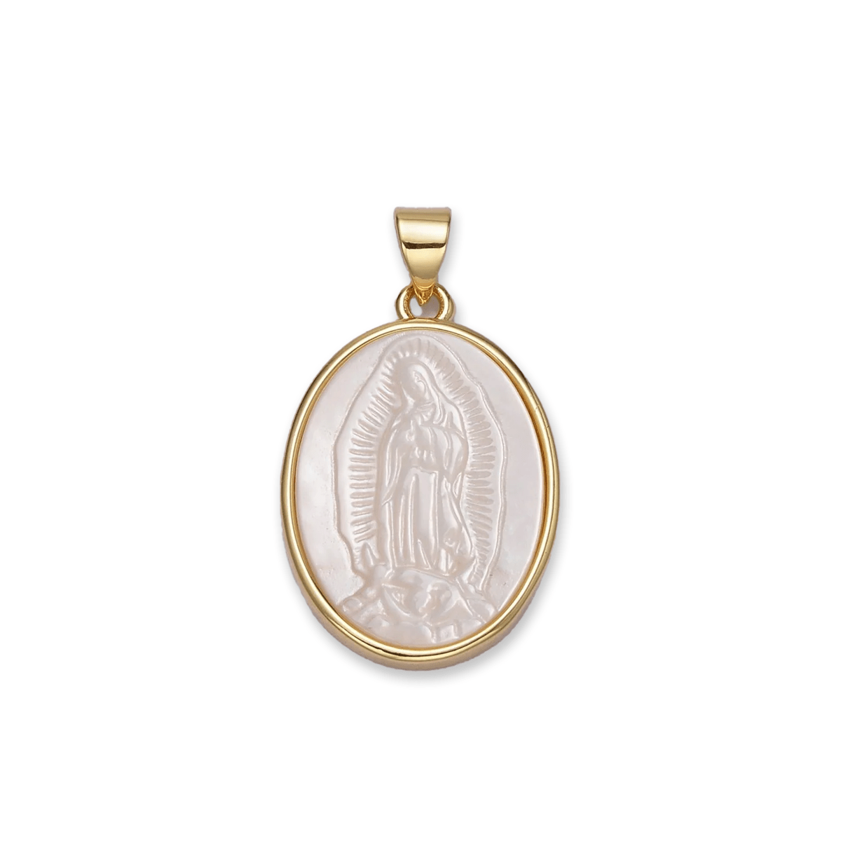 Pearl Mother Mary Charm Charms