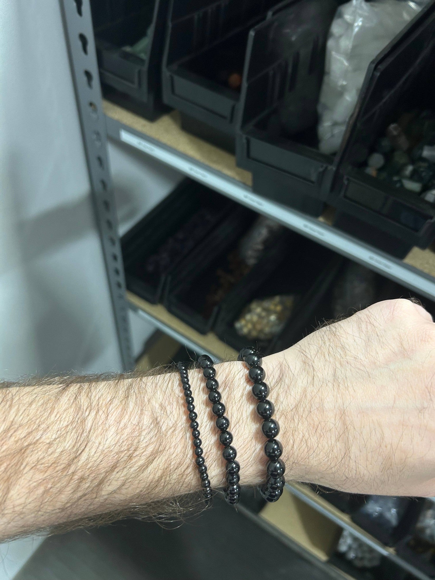 Pebble House - Black Tourmaline Bracelet 4mm/6mm/8mm - Crystals & Stones 