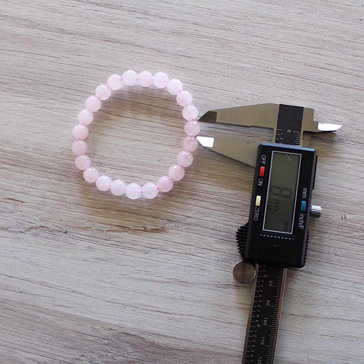 Pebble House - Rose Quartz Bracelet 4mm/6mm/8mm - Crystals & Stones 