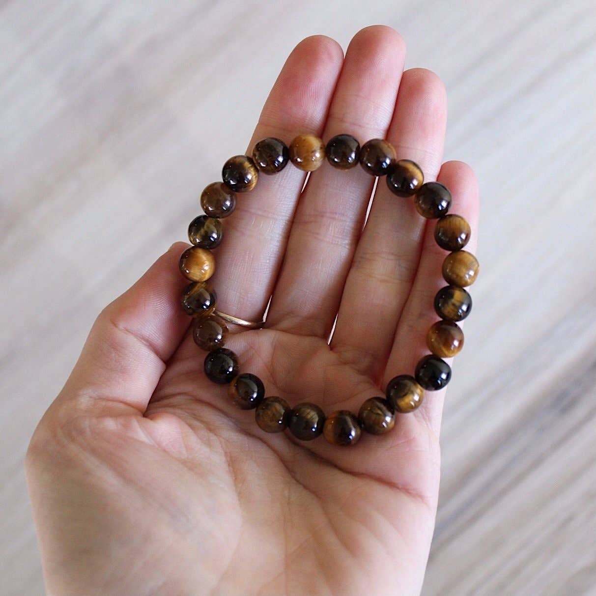 Pebble House - Tiger's Eye Bracelet 4mm/6mm/8mm - Crystals & Stones 