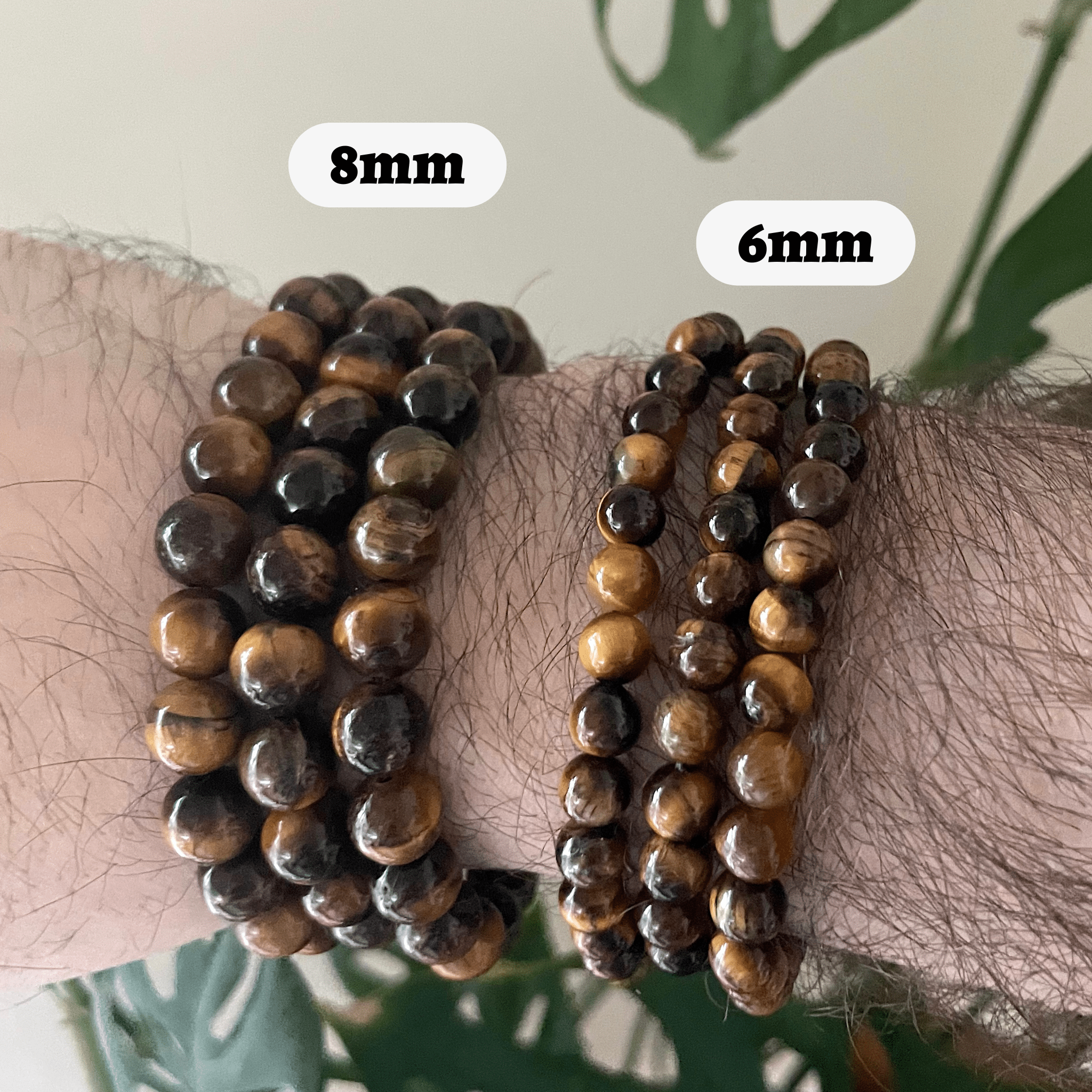 Pebble House - Tiger's Eye Bracelet 4mm/6mm/8mm - Crystals & Stones 