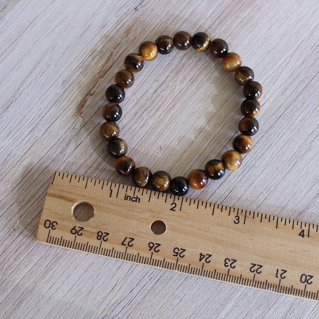 Pebble House - Tiger's Eye Bracelet 4mm/6mm/8mm - Crystals & Stones 