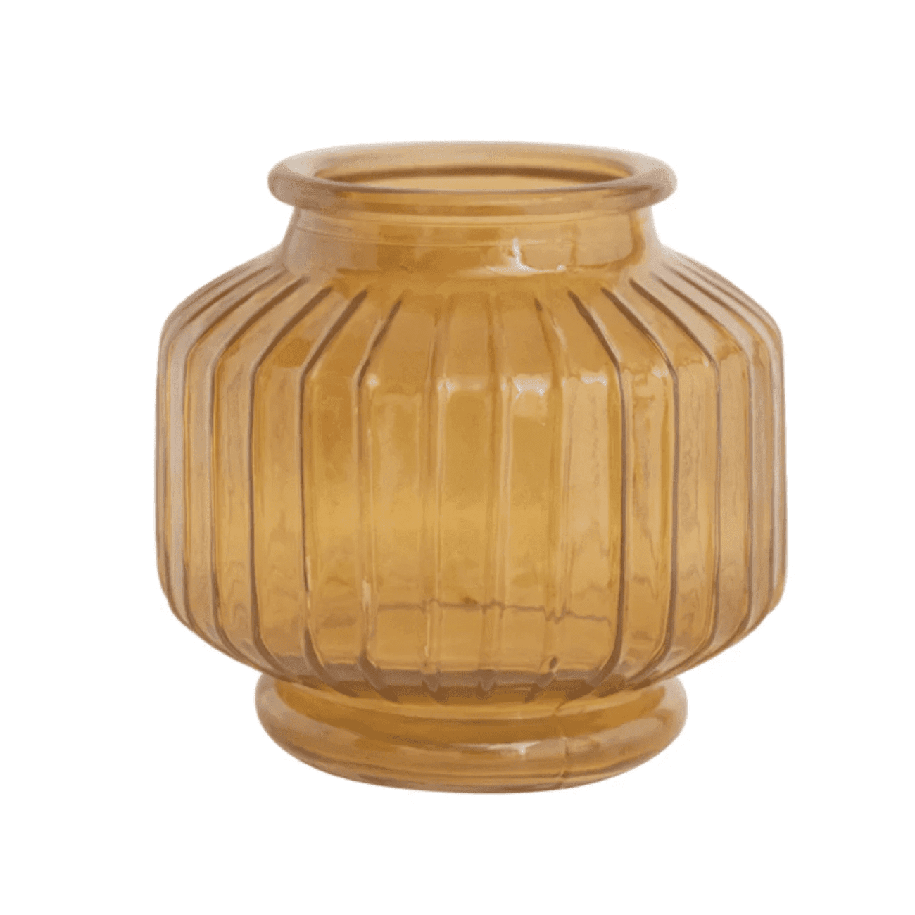 Pleated Glass Vase Pots & Planters