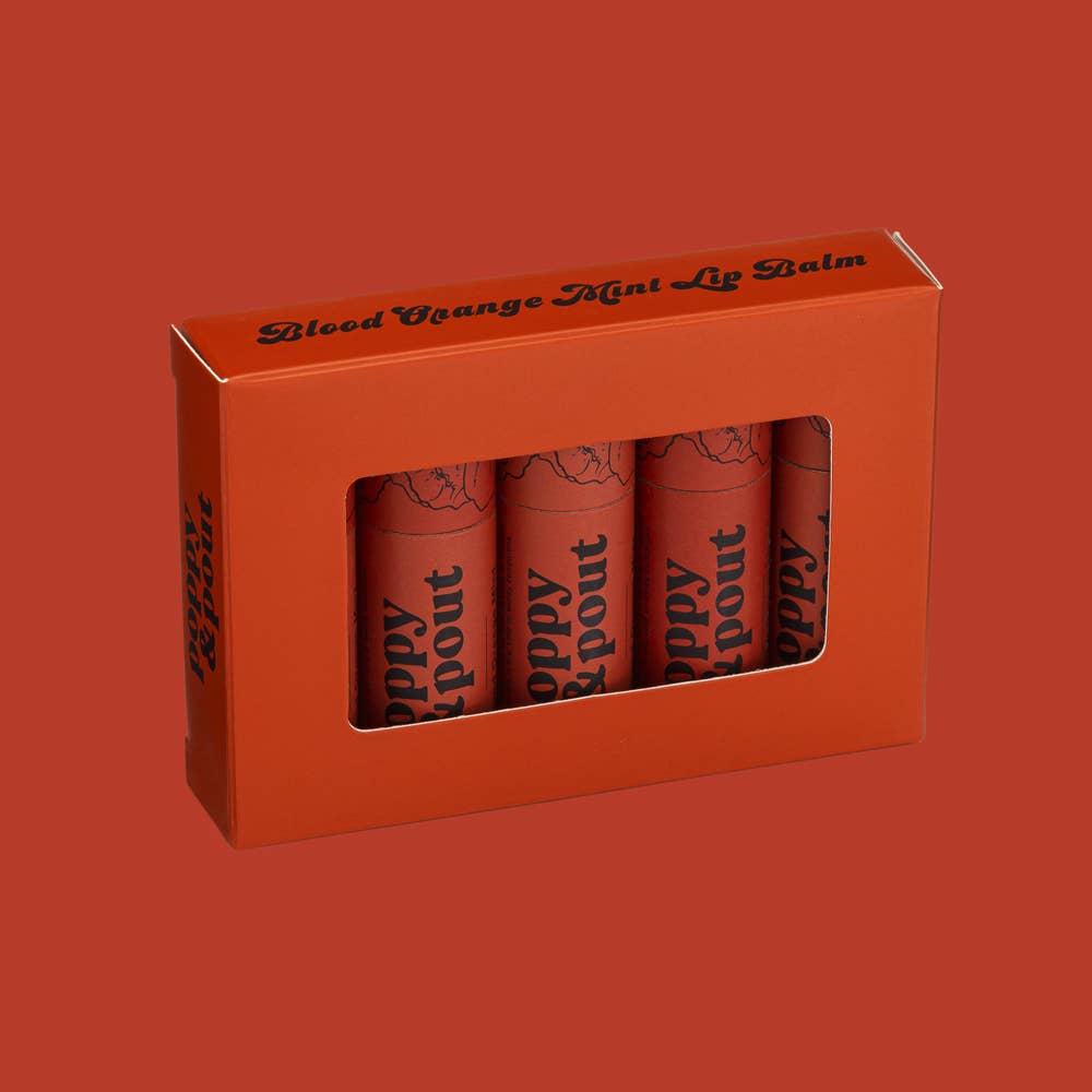 Poppy & Pout - Lip Balm, Blood Orange Mint 