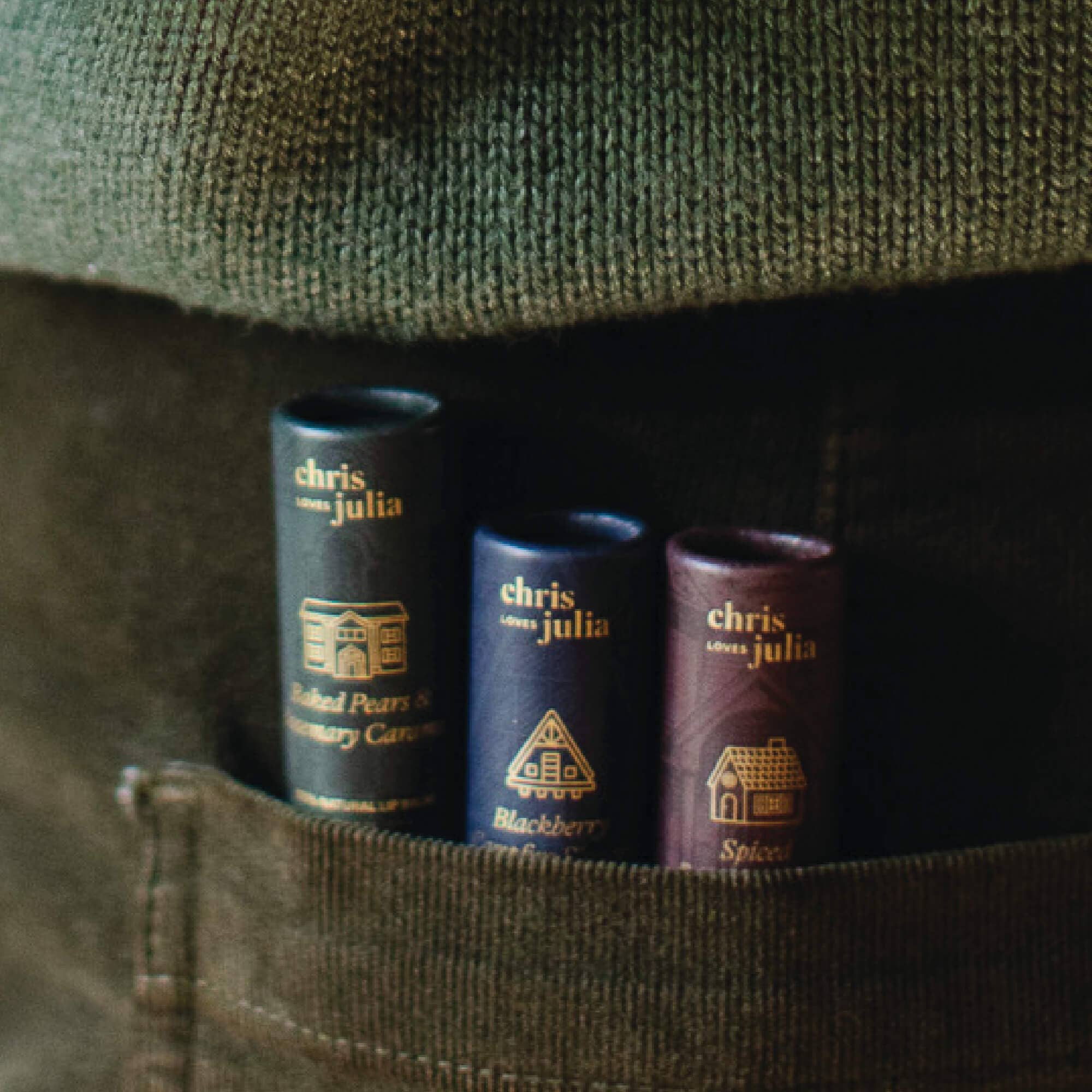 Poppy & Pout - Lip Balm, Chris Loves Julia, Baked Pears & Rosemary Caramel 