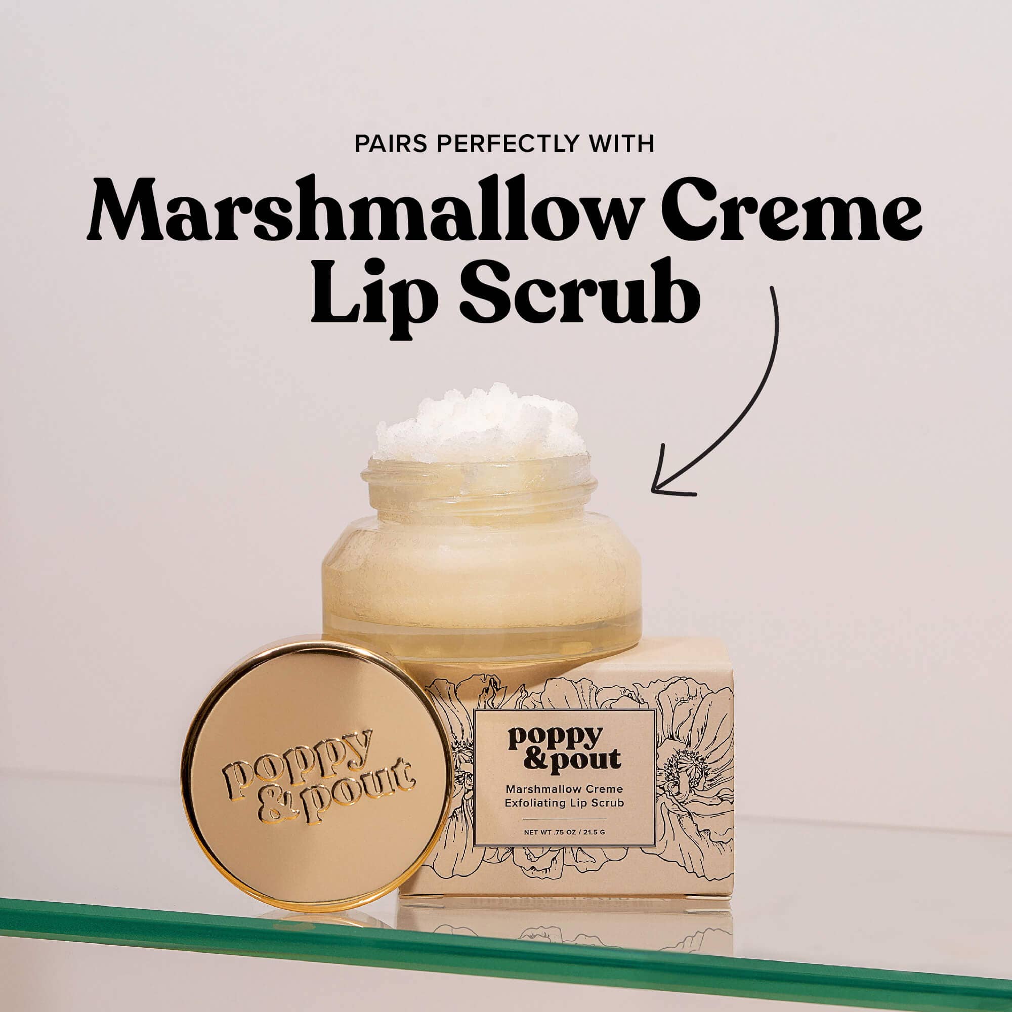 Poppy & Pout - Lip Balm, Marshmallow Creme 