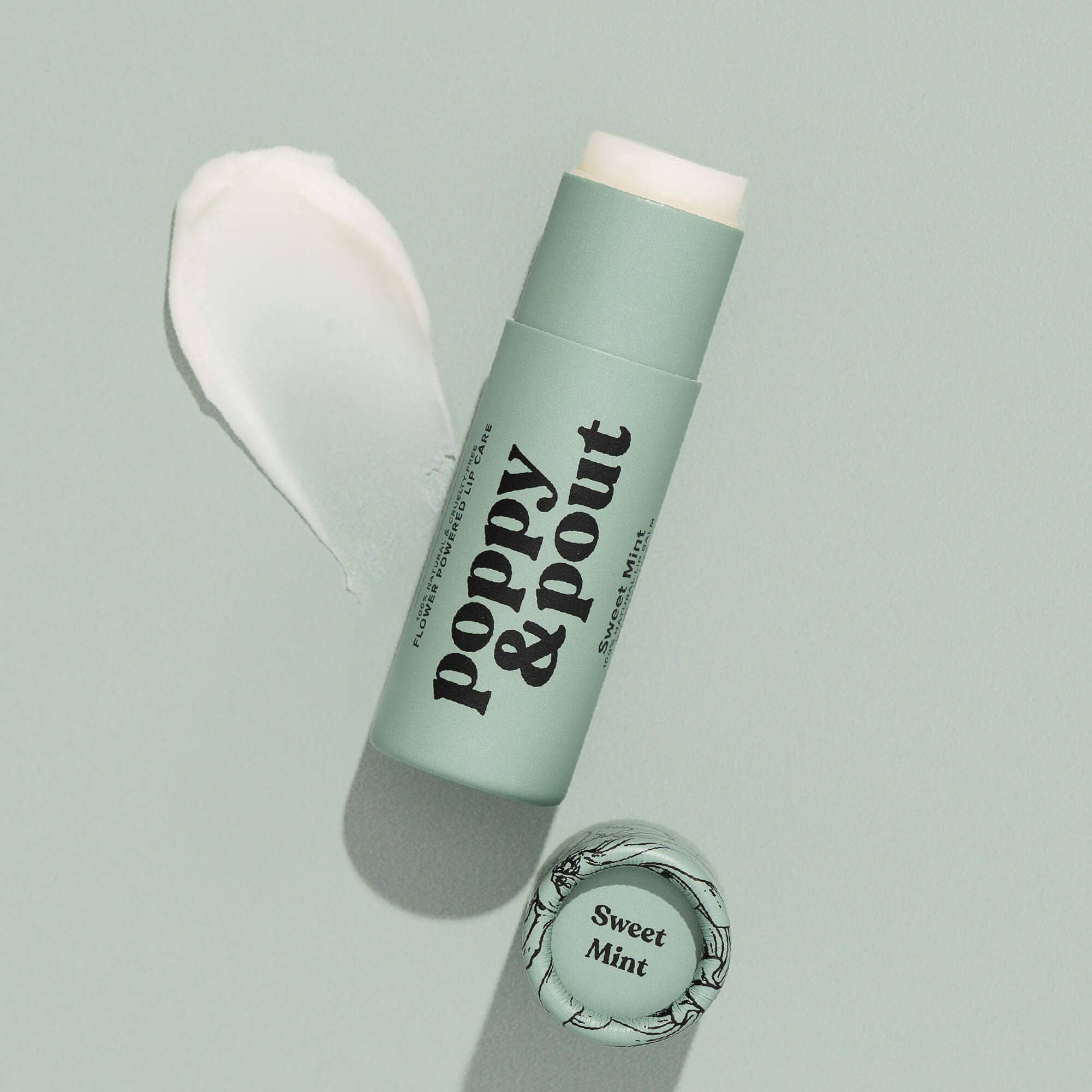 Poppy & Pout - Lip Balm, Sweet Mint 