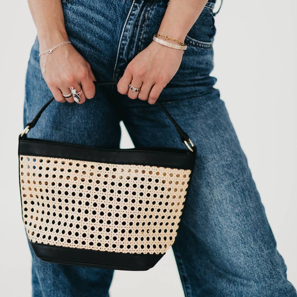 Pretty Simple - Bryce Woven Bucket Bag 