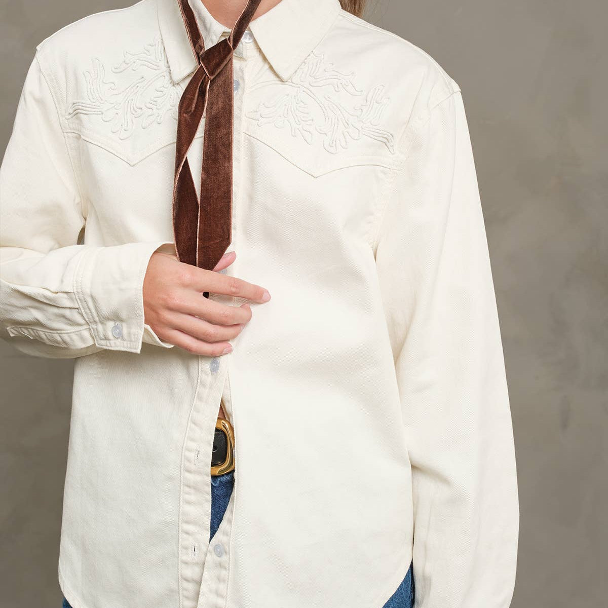 RAISONNEL - Embroidered Western Shirt - RT1139 
