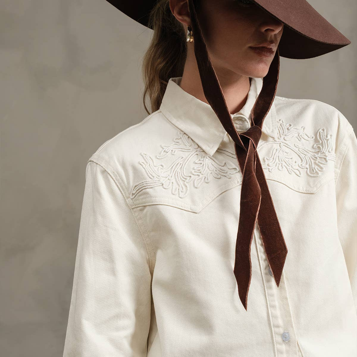 RAISONNEL - Embroidered Western Shirt - RT1139 