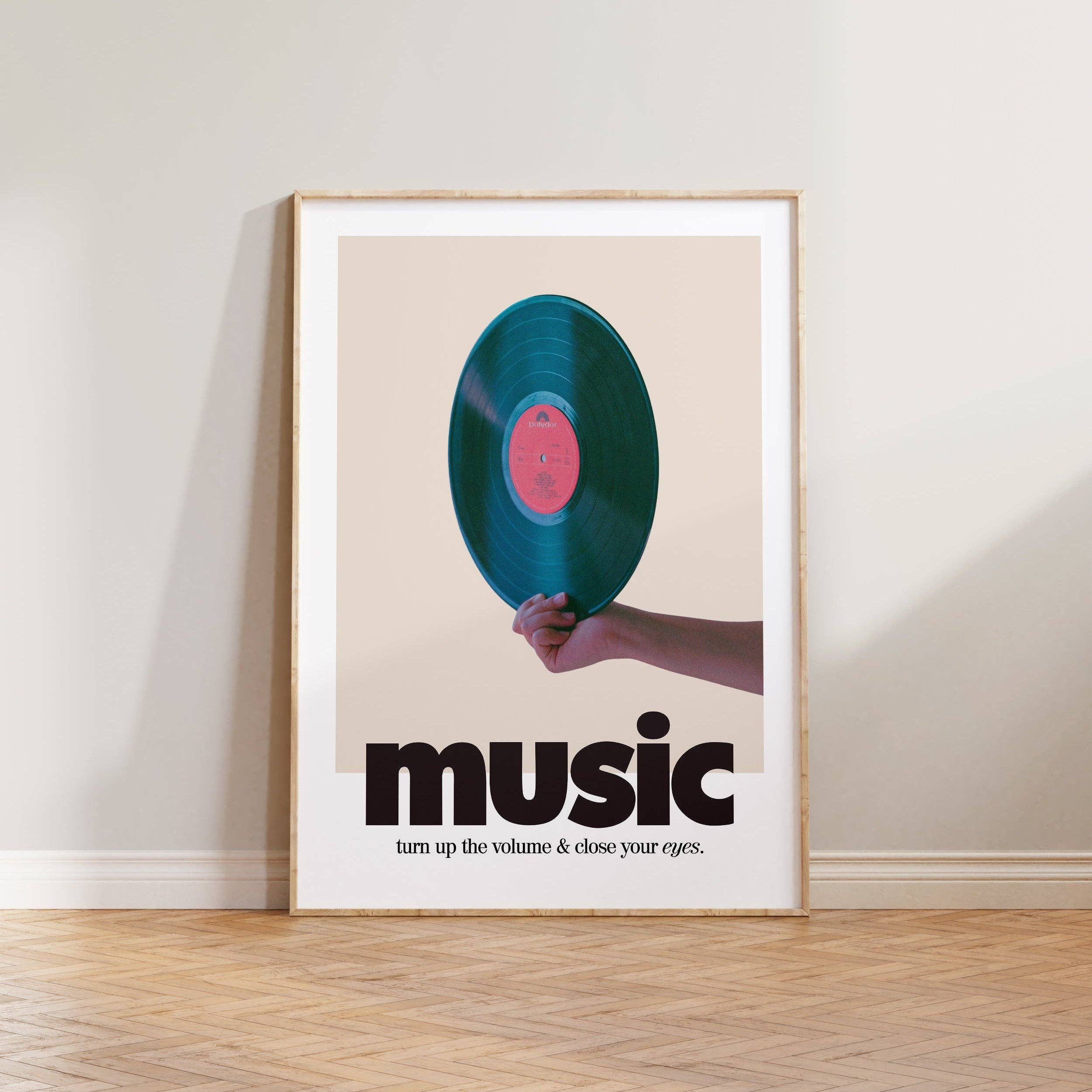 Retro Music Record Print Home Decor