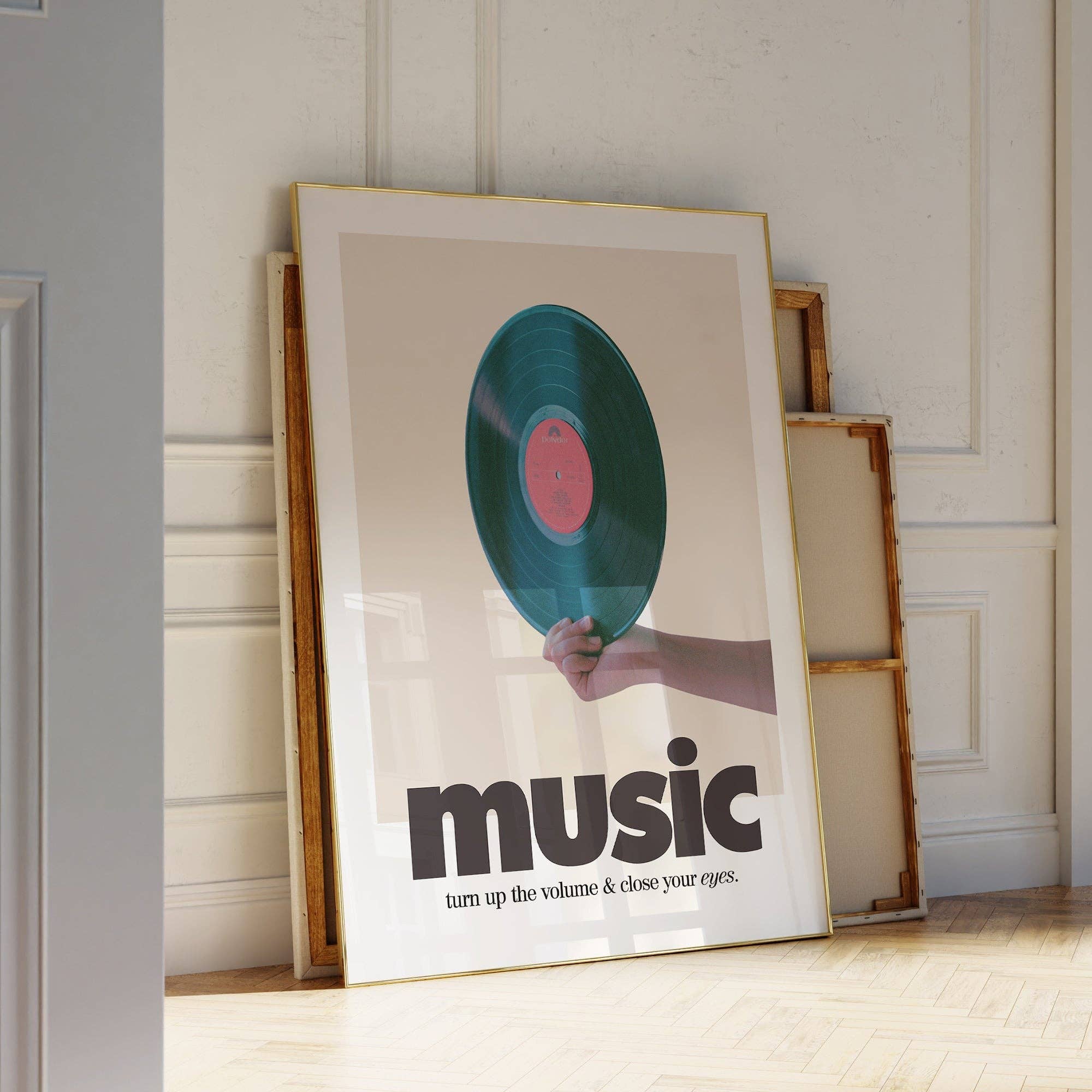 Retro Music Record Print Home Decor