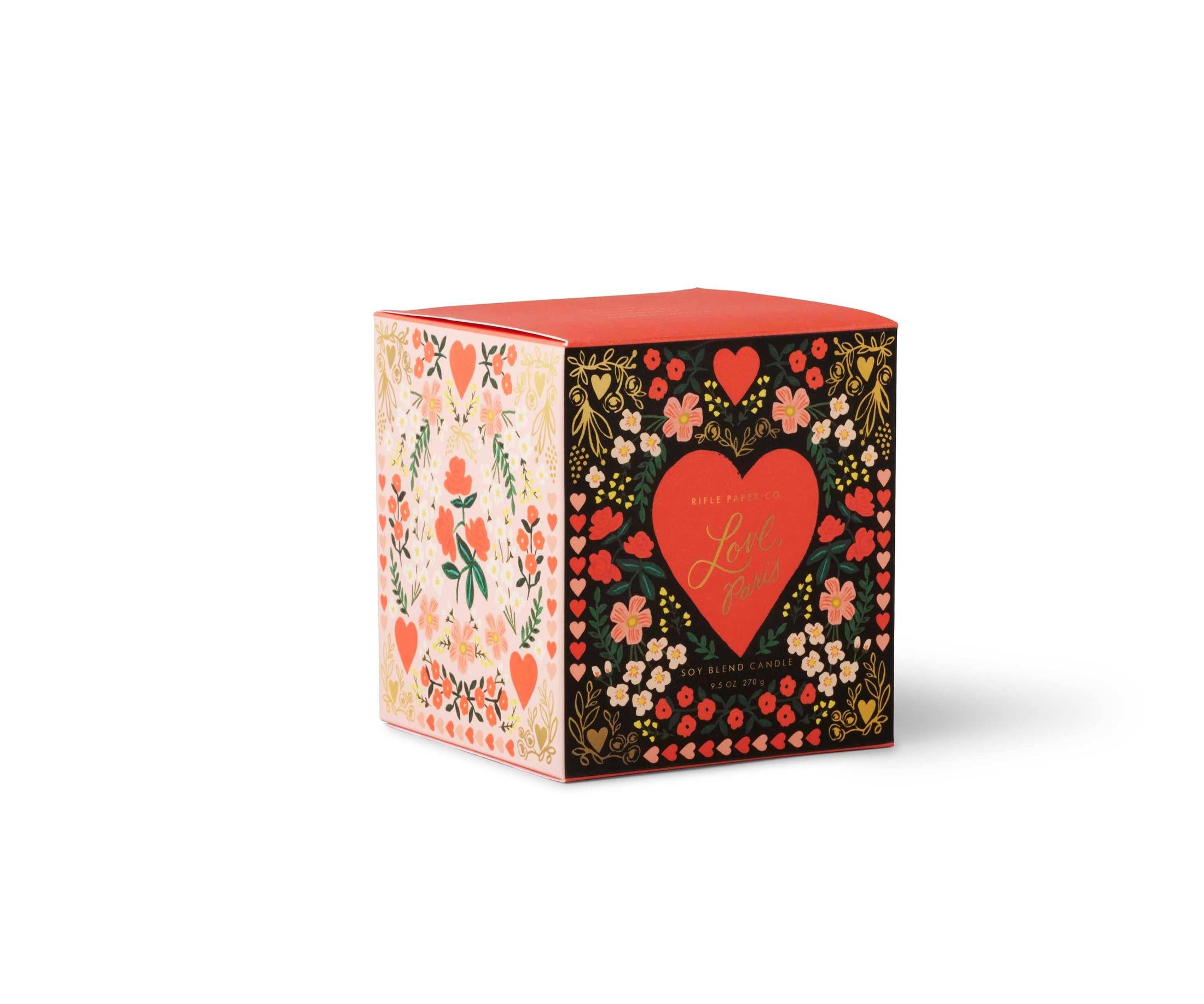 Rifle Paper Co. - Love, Paris Valentine's Day 9 oz Glass Candle 