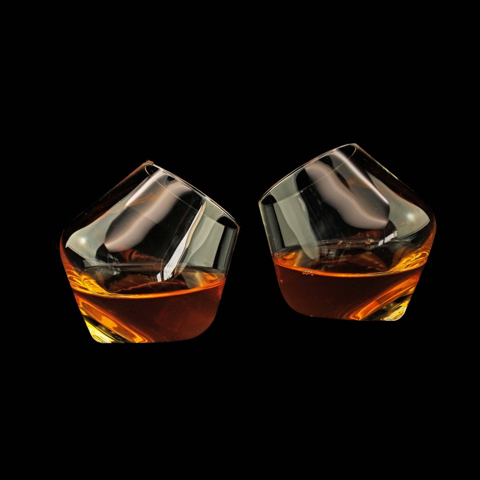 Rolling Whiskey Glasses Set of 2 Kitchen + Drinkware