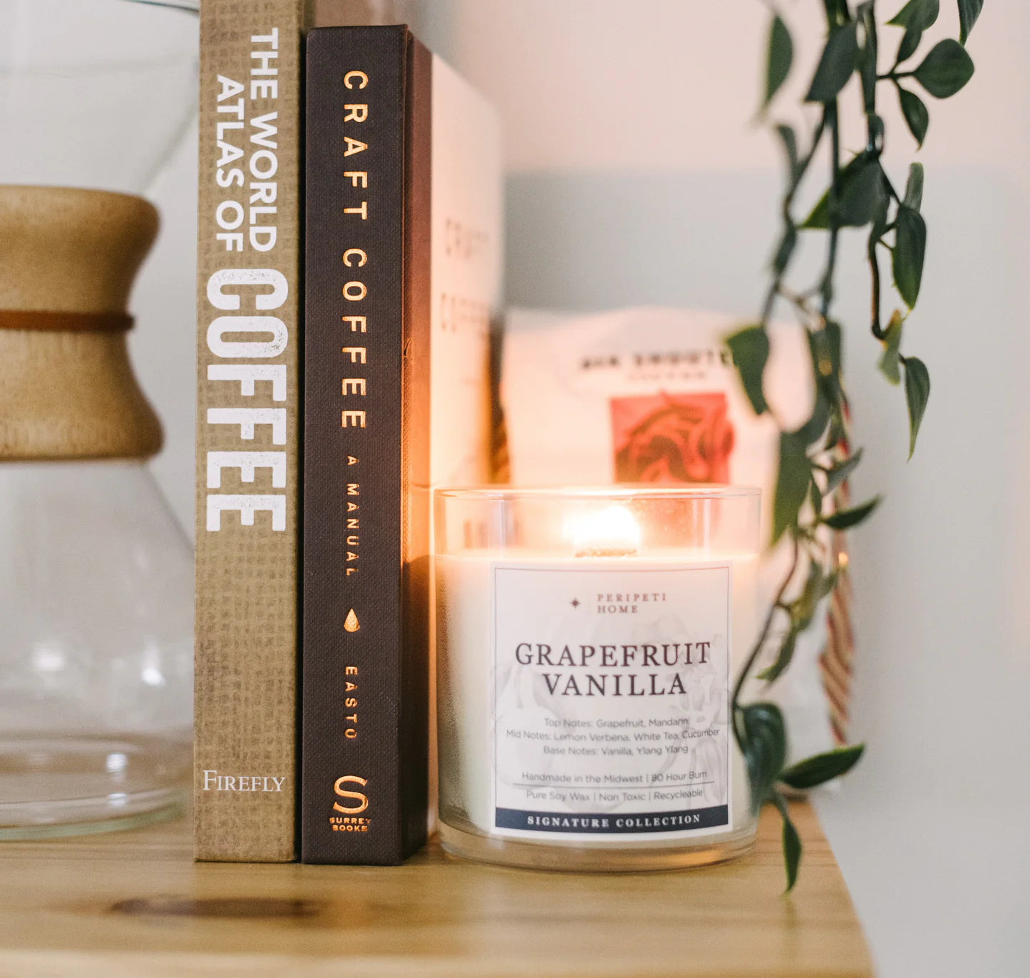 Rosemary Tangerine Soy Candle Candles + Incense