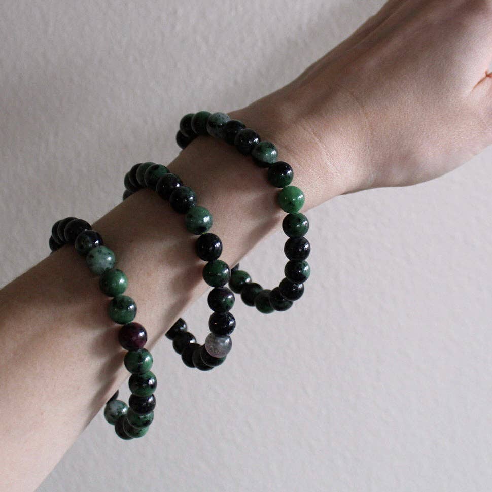 Ruby Zoisite Bracelet Bracelets + Anklets