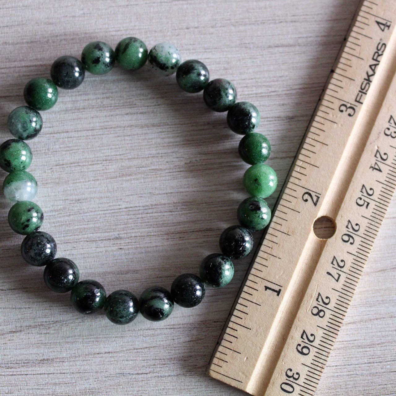 Ruby Zoisite Bracelet Bracelets + Anklets