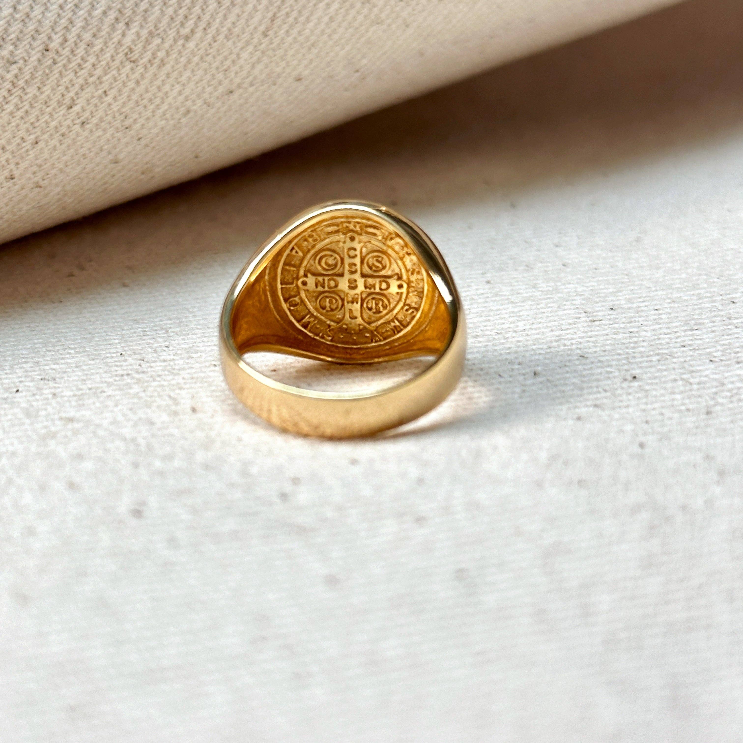 Saint Benedict Signet Ring Rings