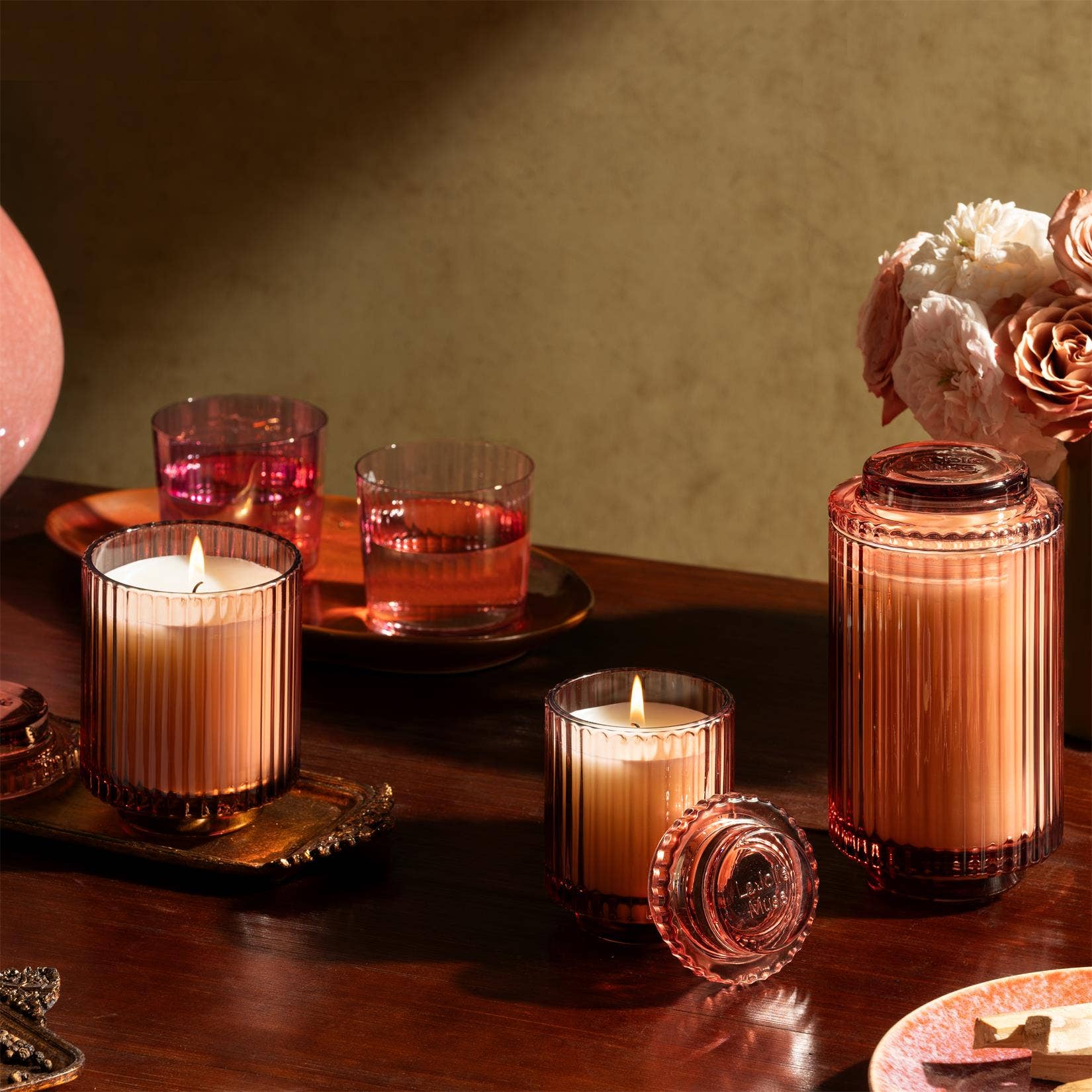 Santal Rosé Candle Candles + Incense