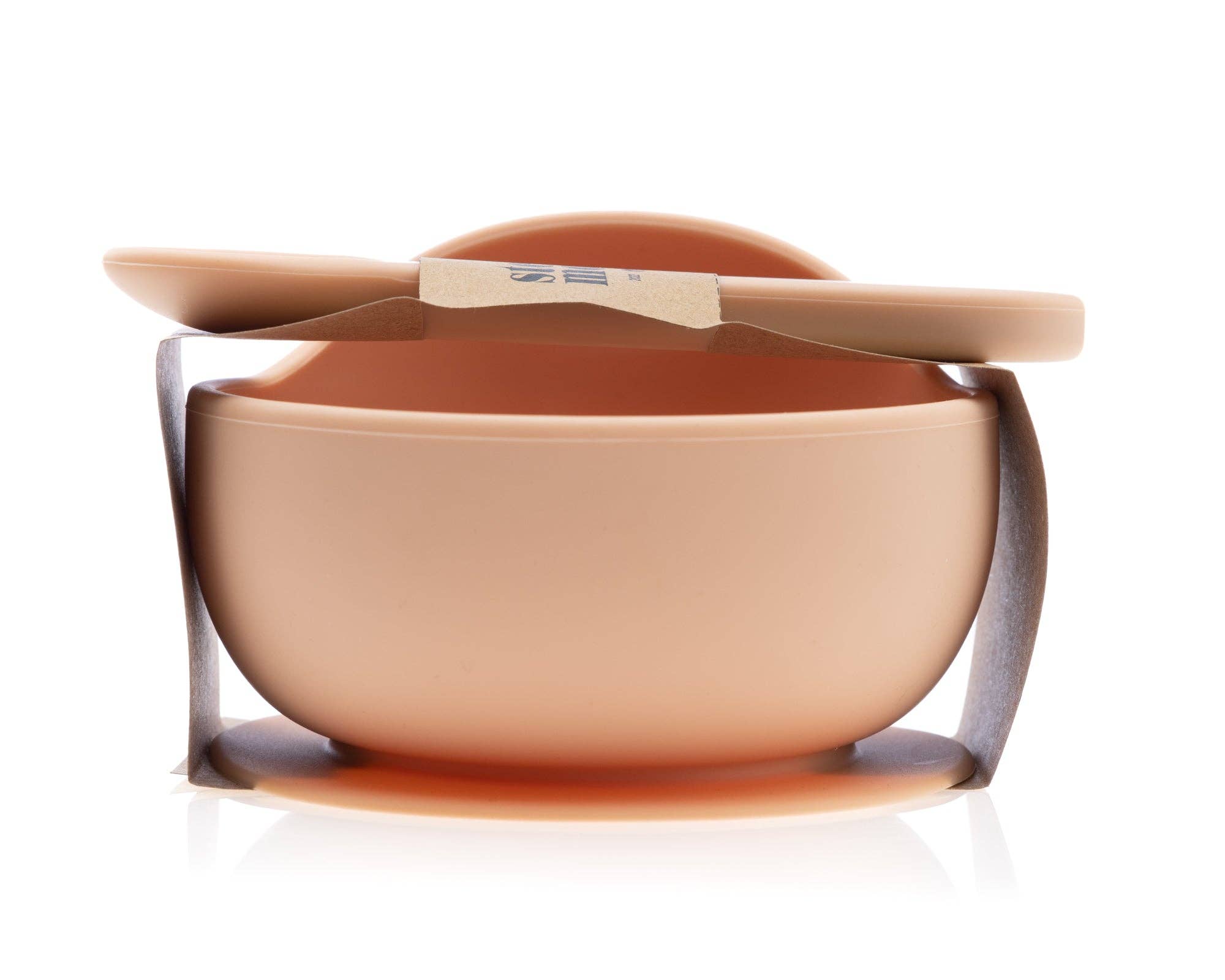 Silicone Suction Bowl and Spoon Set - Nude Babies + Kids