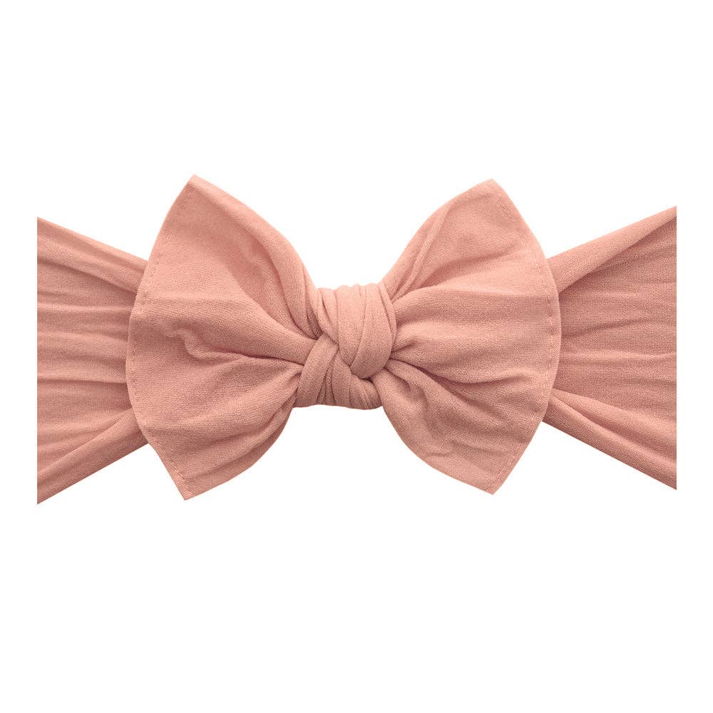 Soft Nylon Baby Headband: Rose Gold Babies + Kids