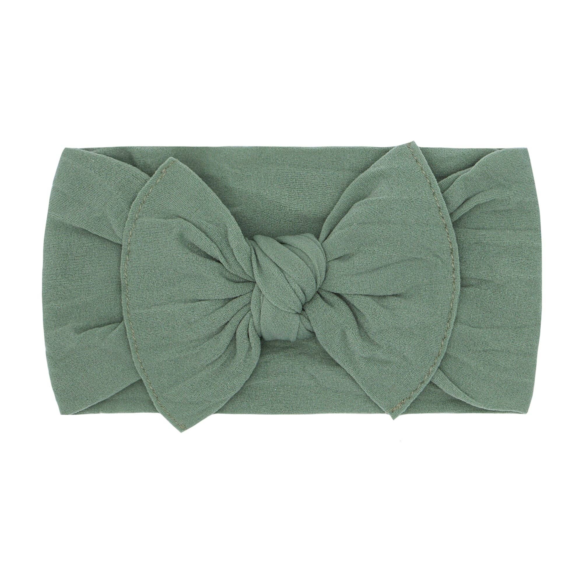 Soft Nylon Baby Headband: Sage Babies + Kids